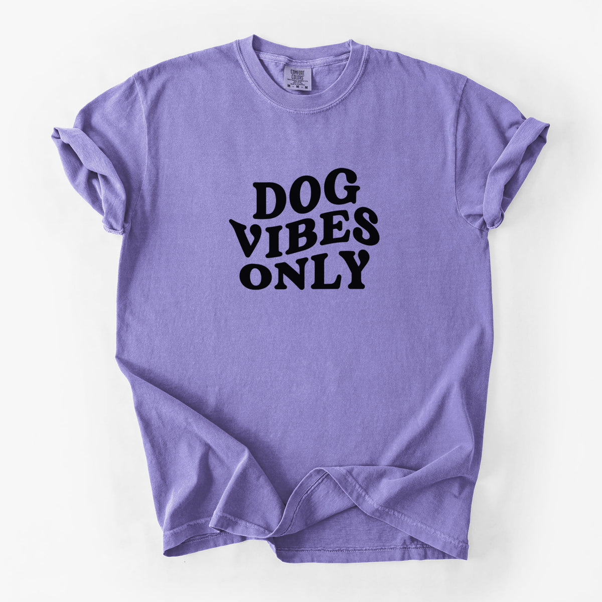 Dog Vibes Only - Unisex Comfort Colors Garment-Dyed Heavyweight T-shirt in Violet
