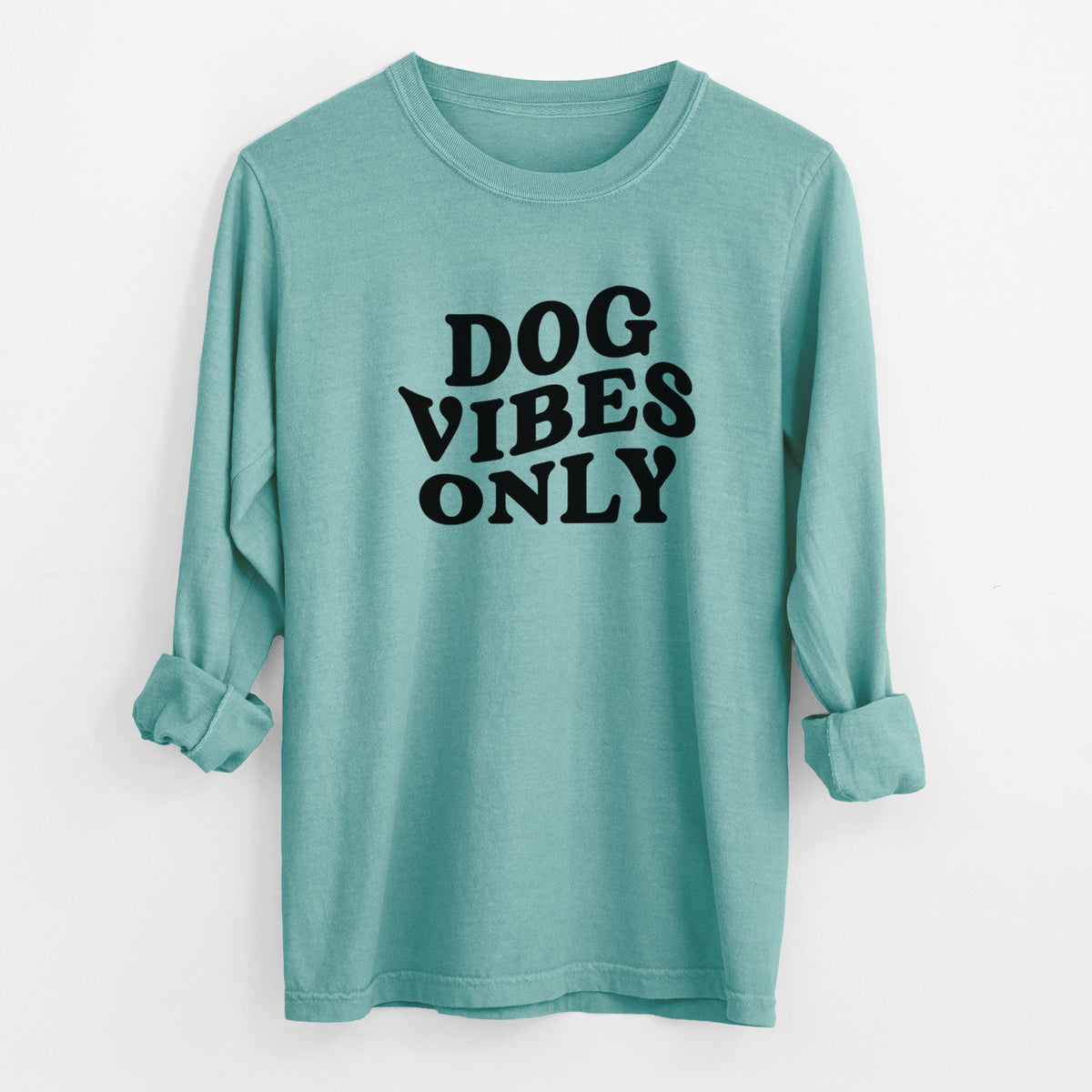 Dog Vibes Only - Men's Heavyweight 100% Cotton Long Sleeve