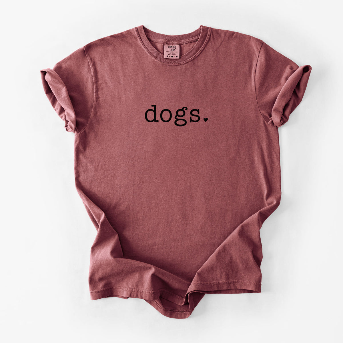 Dogs. - Unisex Comfort Colors Garment-Dyed Heavyweight T-shirt in Brick