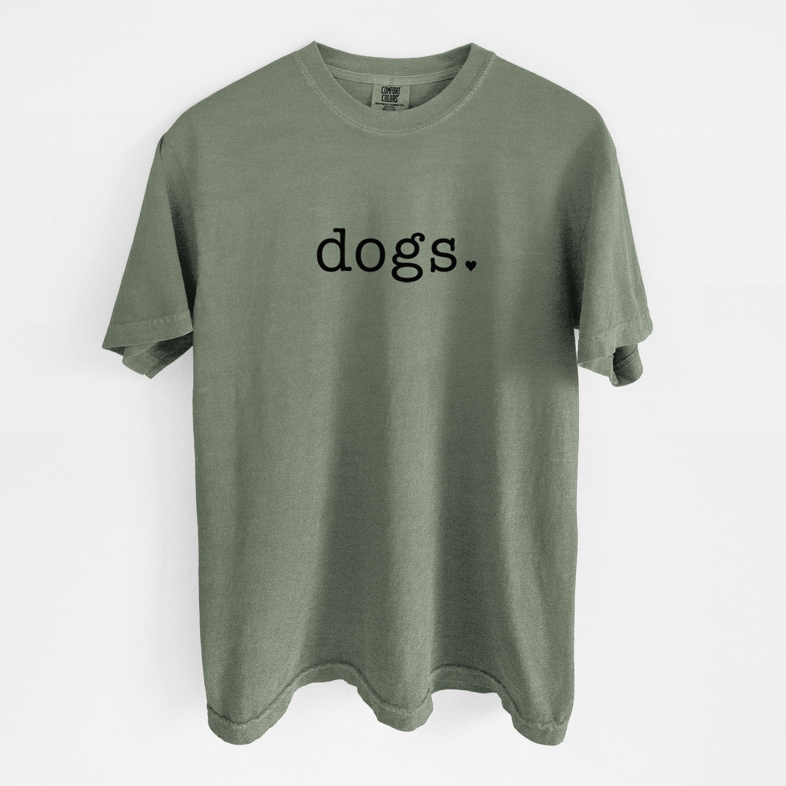 Dogs. - Unisex Comfort Colors Garment-Dyed Heavyweight T-shirt in Moss