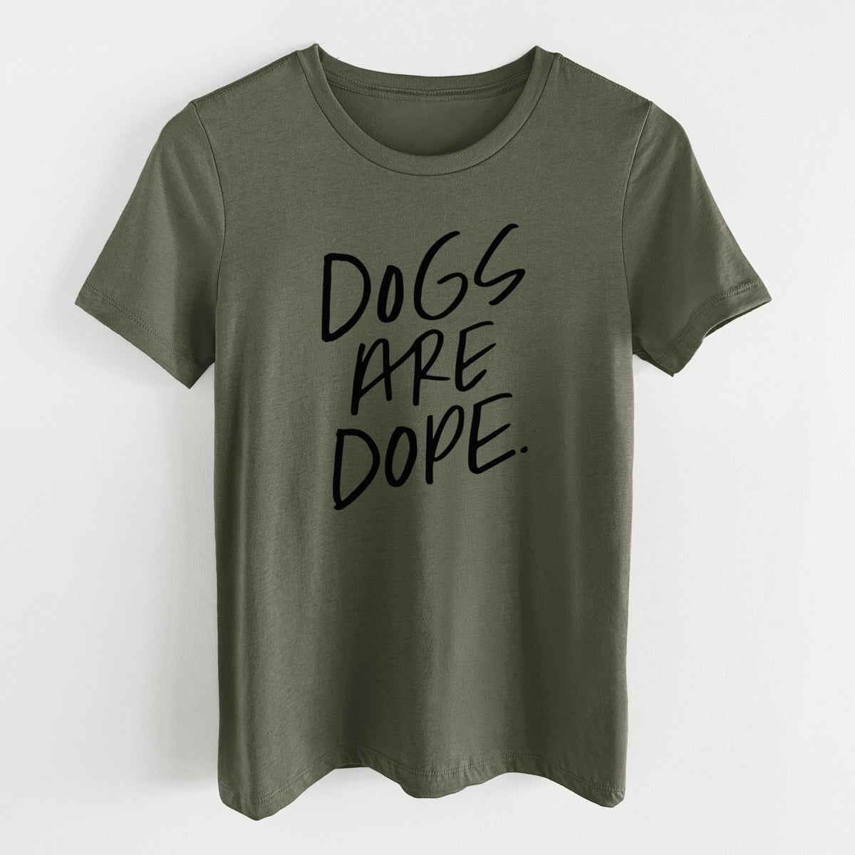 Dogs Are Dope - Women's Lightweight Relaxed Fit 100% Cotton Crewneck