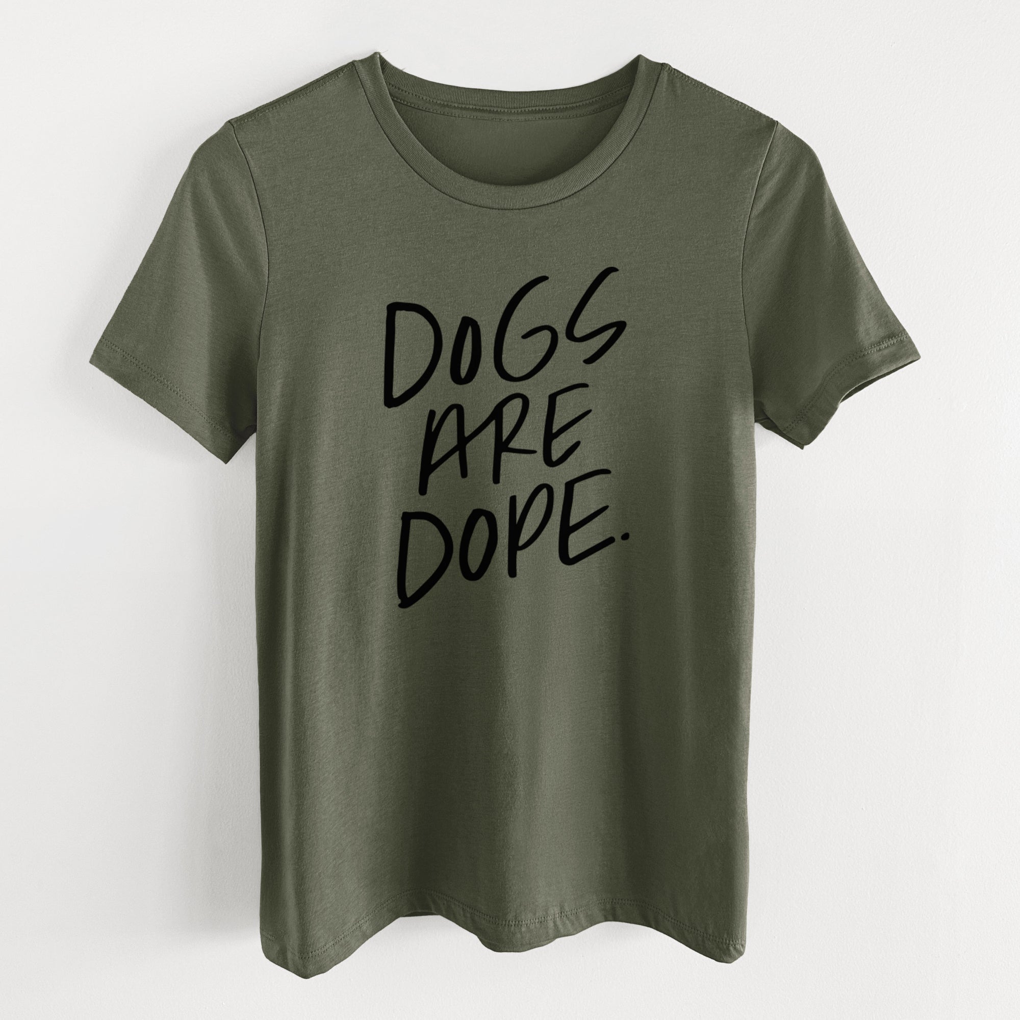Dogs Are Dope - Women's Lightweight Relaxed Fit 100% Cotton Crewneck