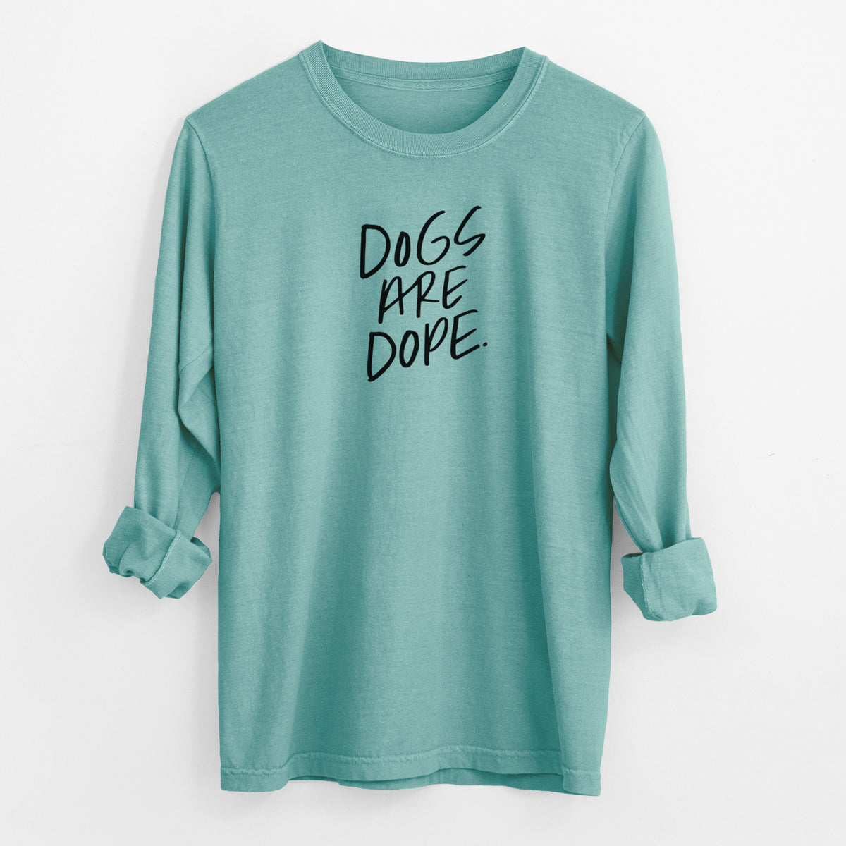 Dogs Are Dope - Men's Heavyweight 100% Cotton Long Sleeve
