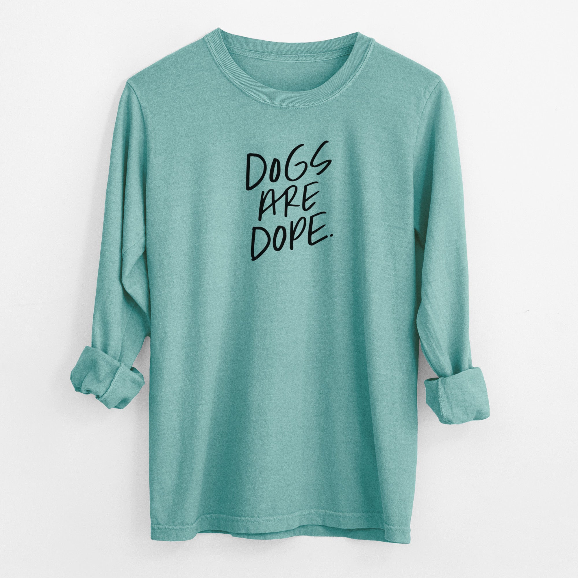 Dogs Are Dope - Men's Heavyweight 100% Cotton Long Sleeve