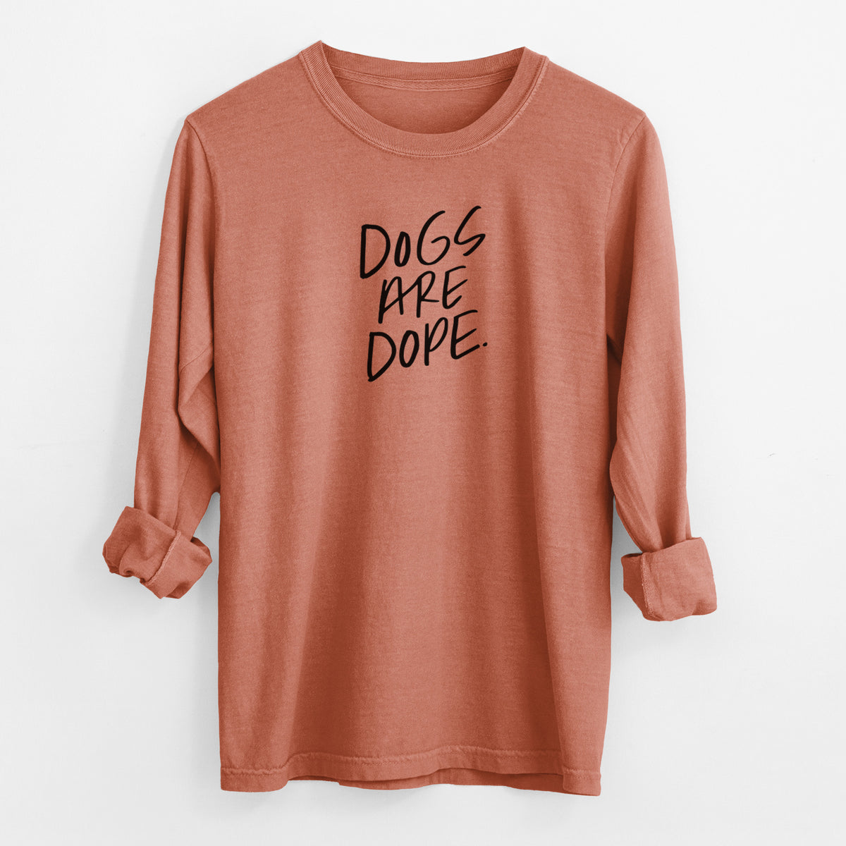 Dogs Are Dope - Men's Heavyweight 100% Cotton Long Sleeve