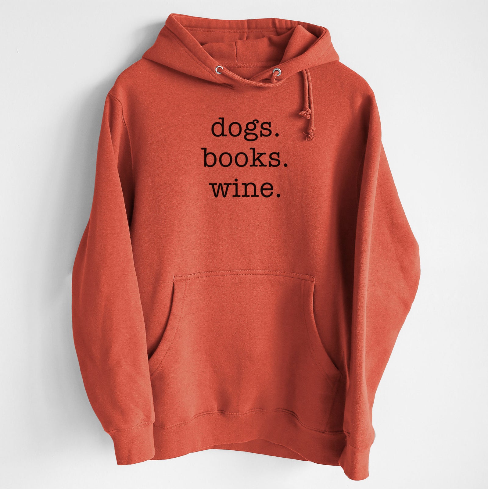 dogs. books. wine. - Heavyweight Fleece Hoodie