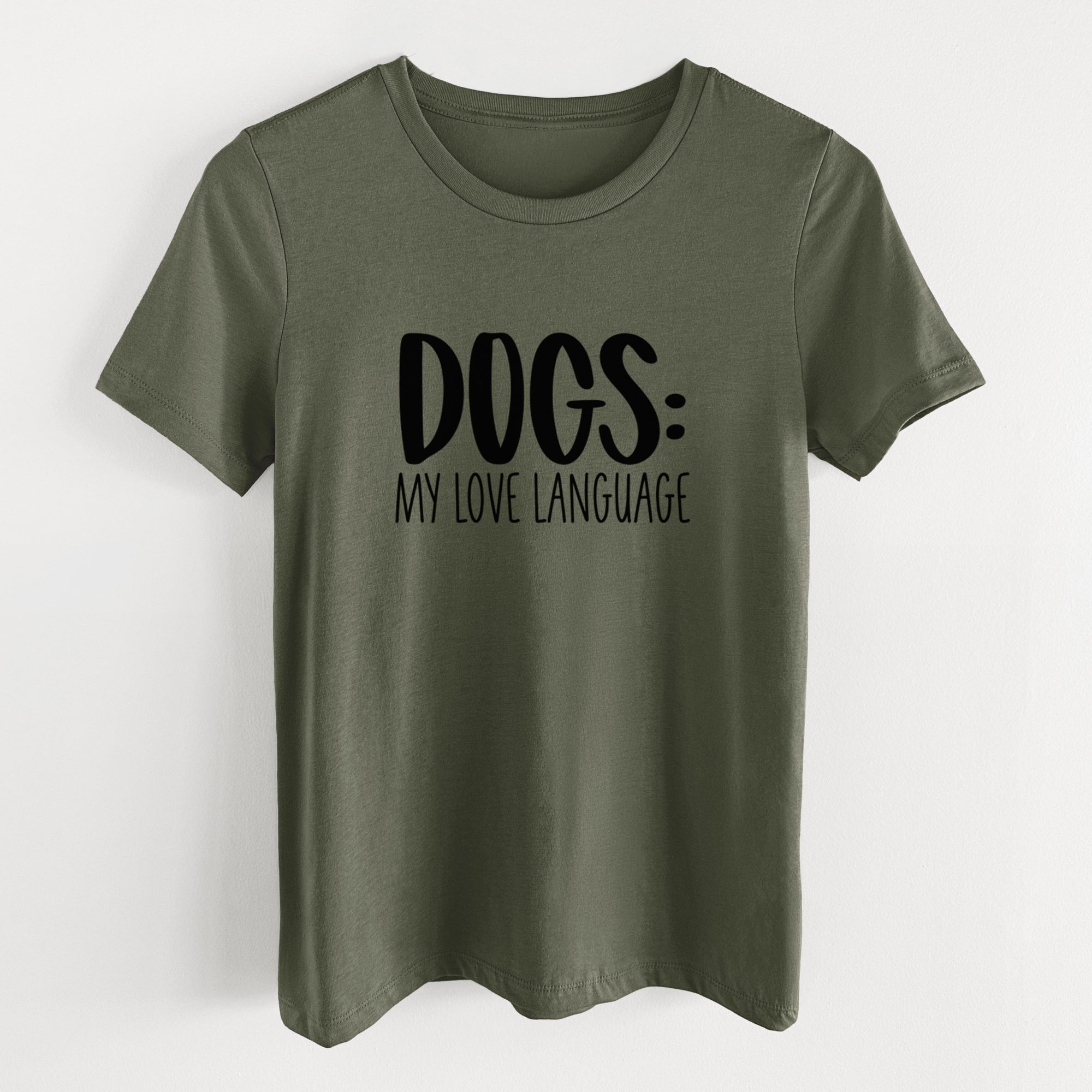 Dogs: My Love Language - Women's Lightweight Relaxed Fit 100% Cotton Crewneck