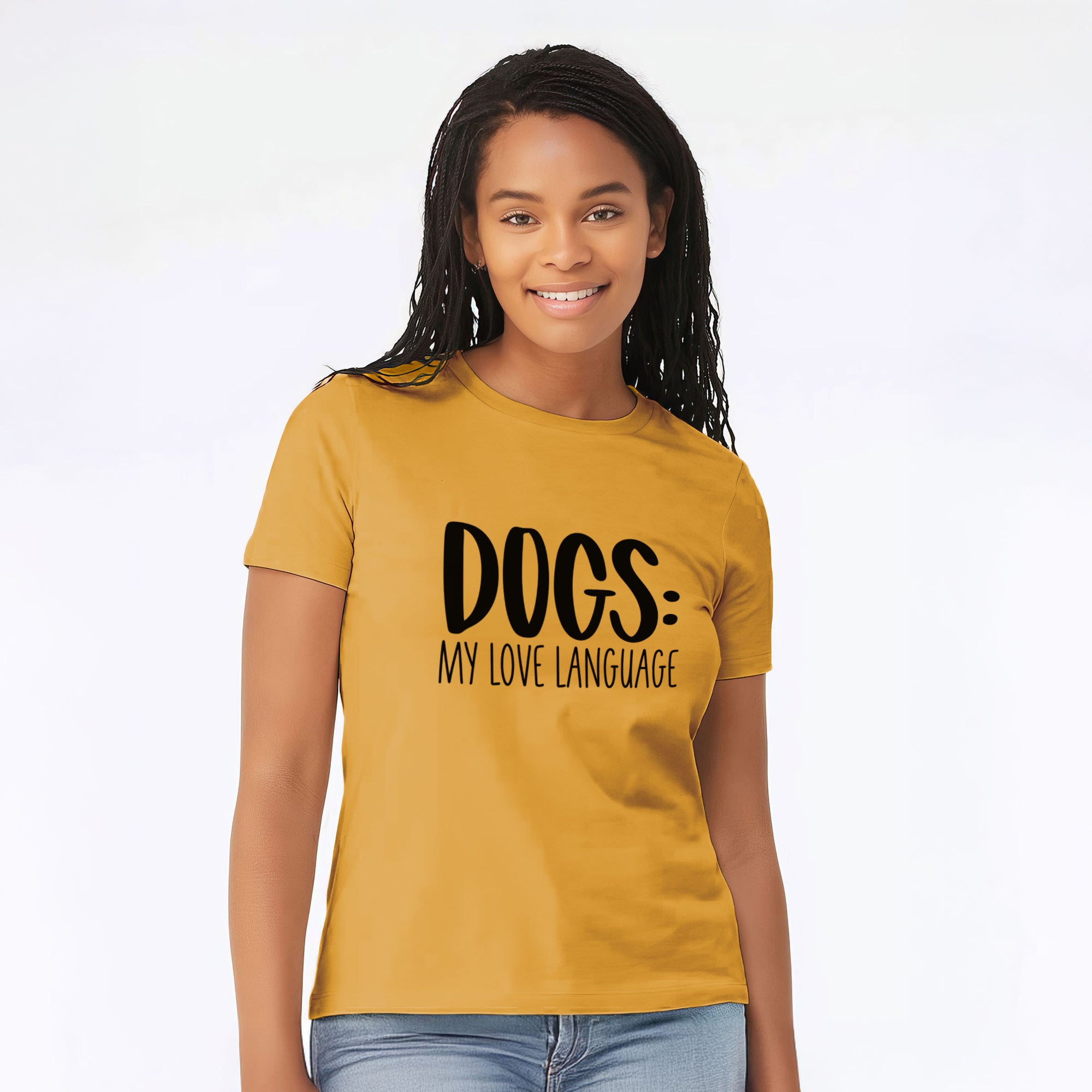 Dogs: My Love Language - Women's Lightweight Relaxed Fit 100% Cotton Crewneck