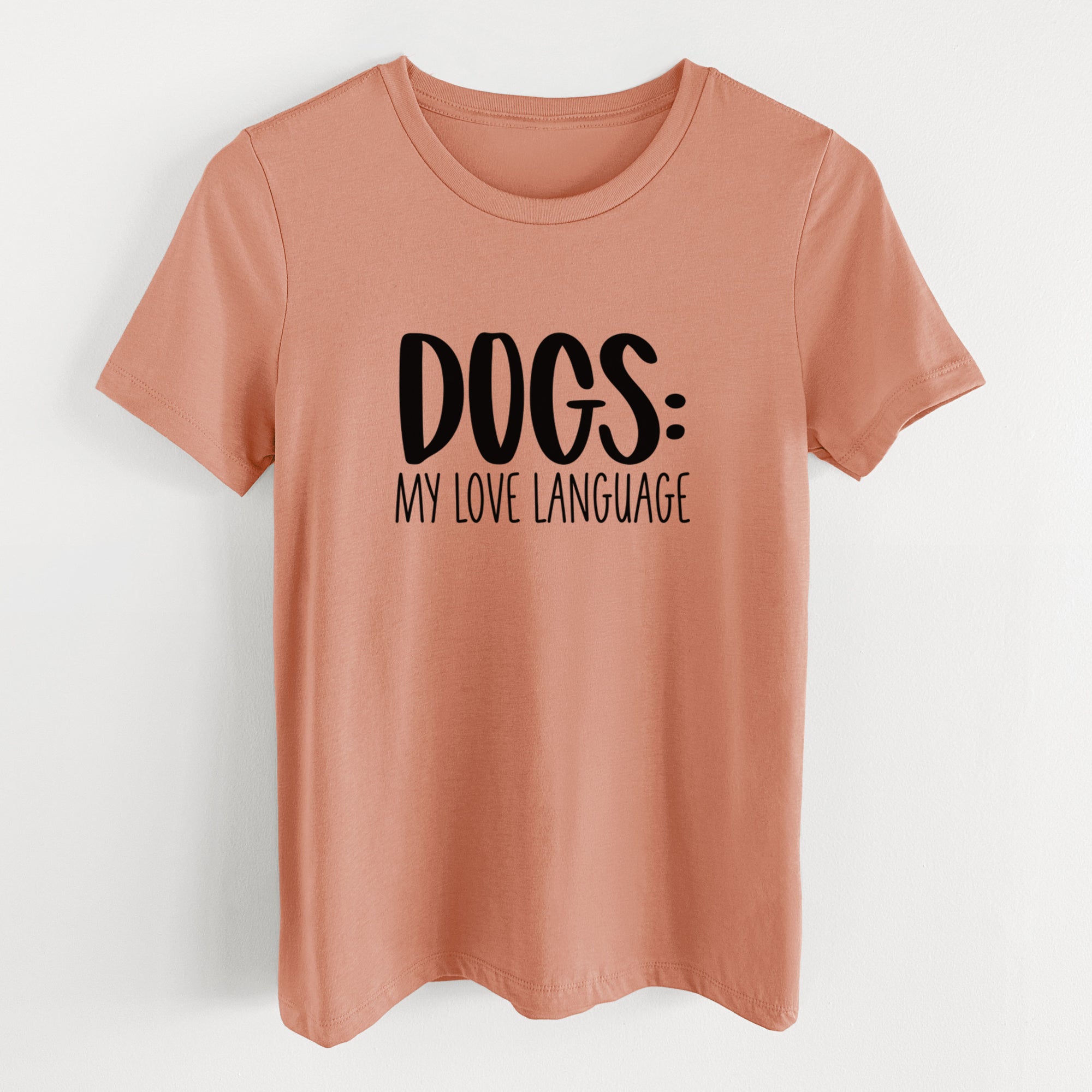 Dogs: My Love Language - Women's Lightweight Relaxed Fit 100% Cotton Crewneck