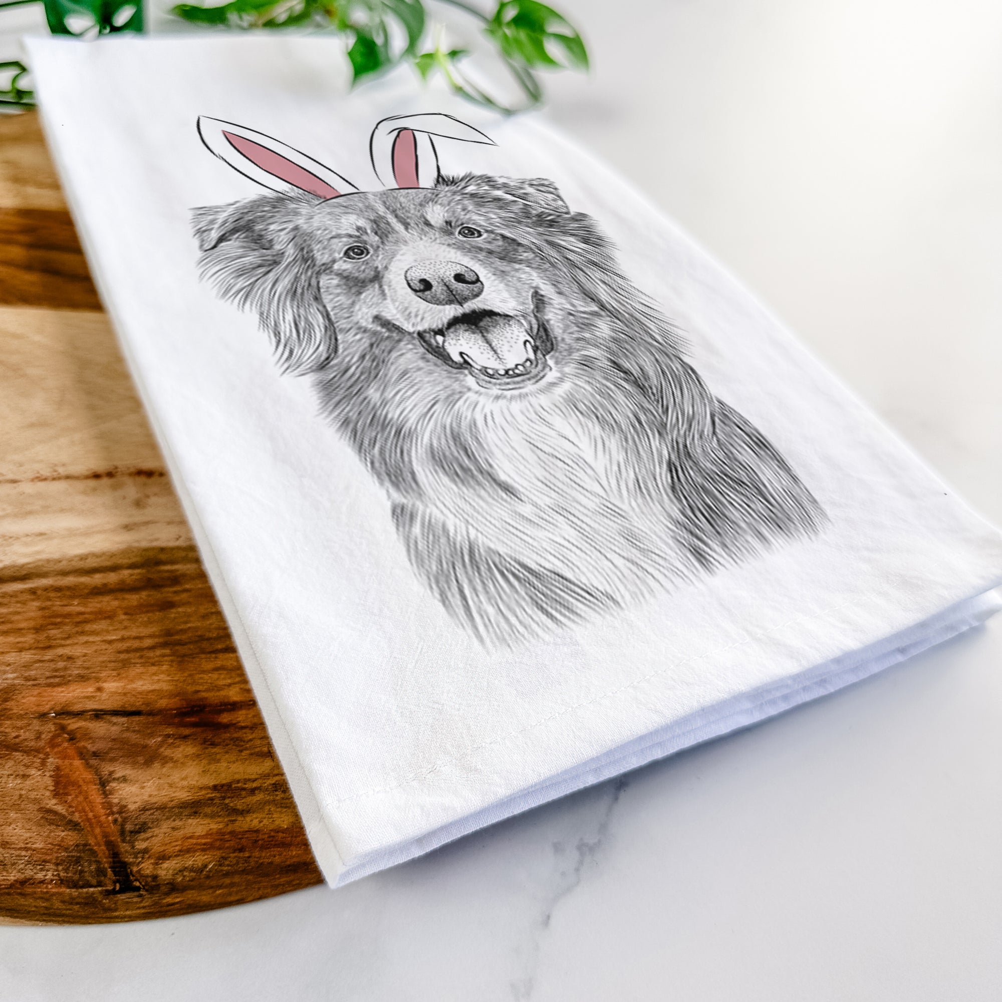 Aussie Parker the Australian Shepherd Tea Towel