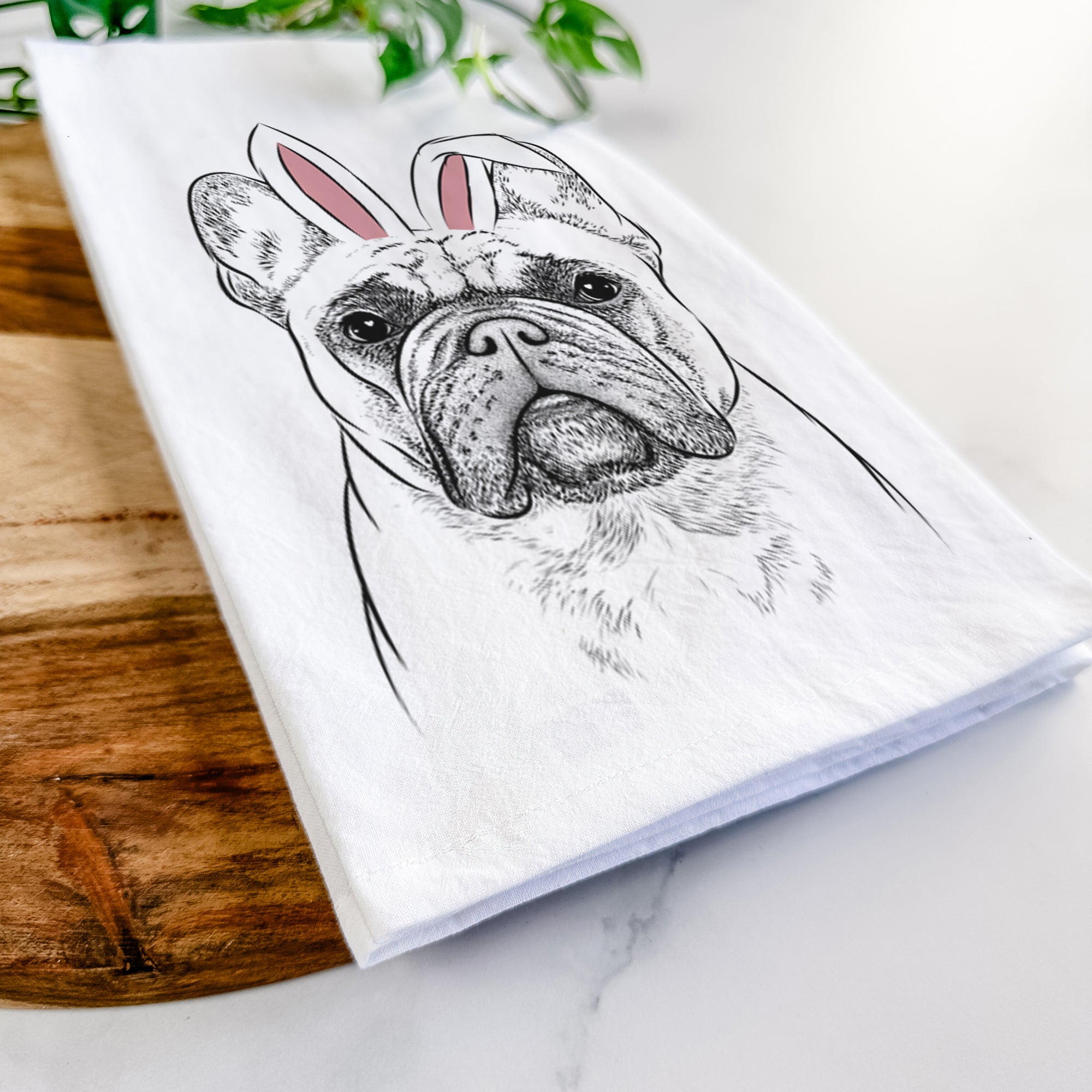 Acelynn the French Bulldog Tea Towel