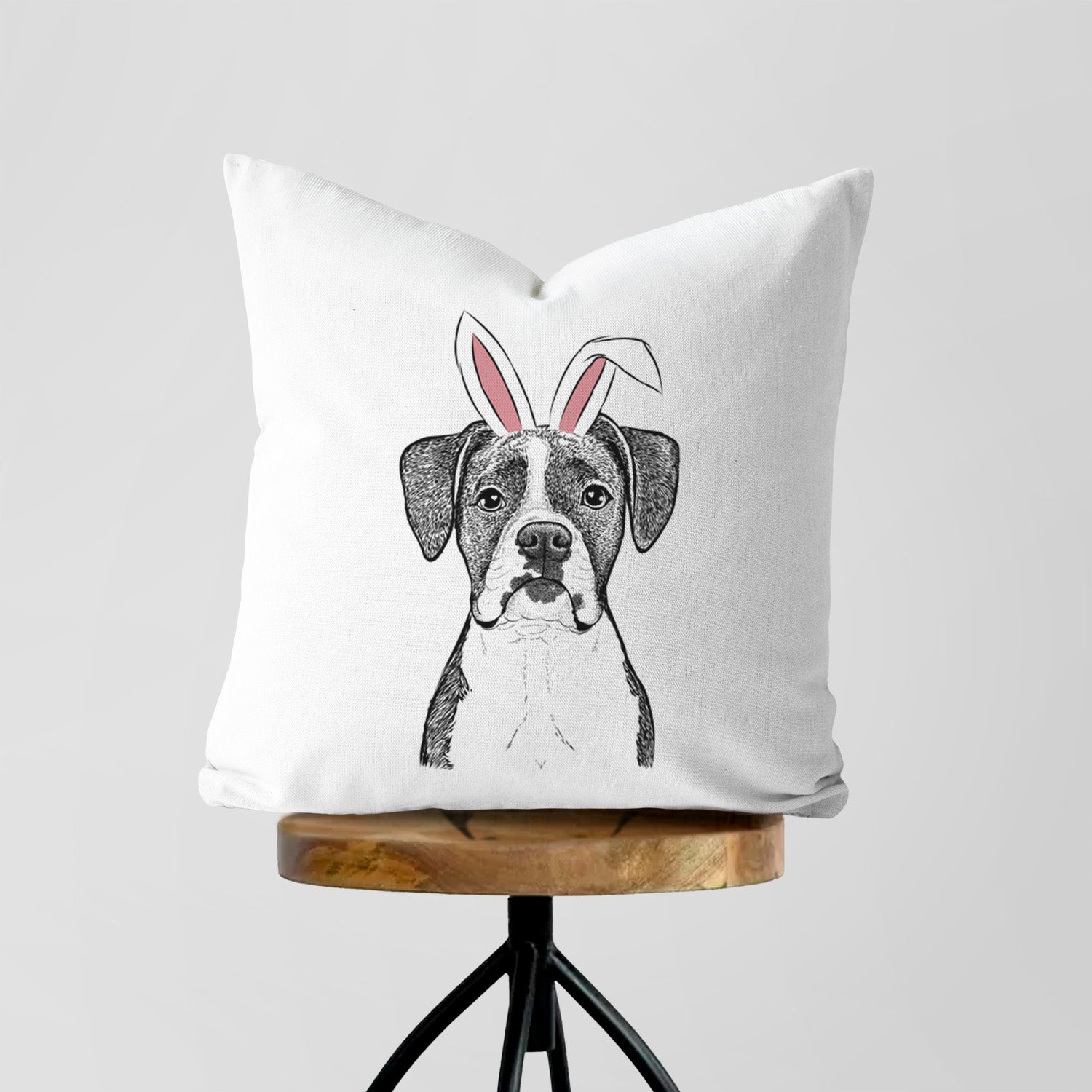 Annie the Boxer - Throw Pillow Cover
