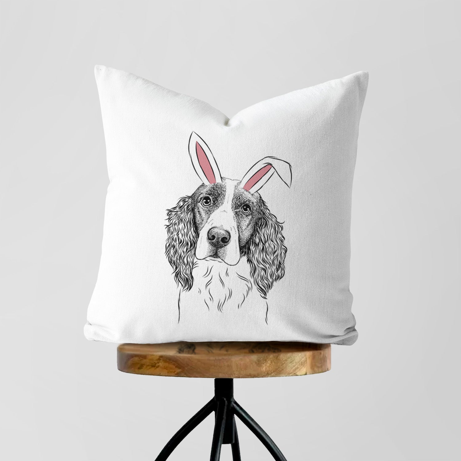 Annie the English Springer Spaniel - Throw Pillow Cover