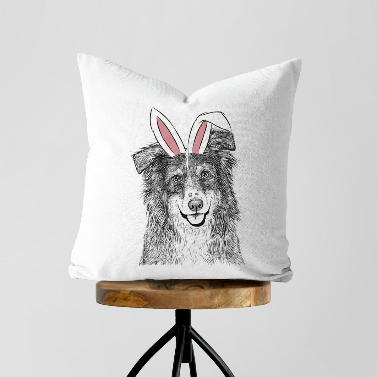Aushe the Australian Shepherd - Throw Pillow Cover