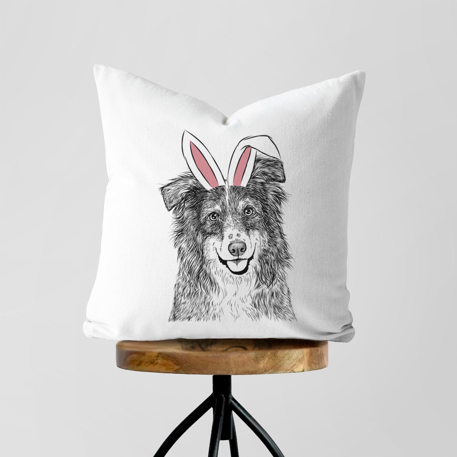Aushe the Australian Shepherd - Throw Pillow Cover