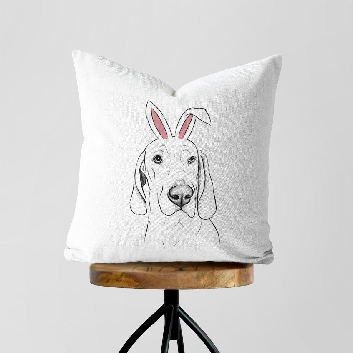 Beauregard the American Redbone Coonhound - Throw Pillow Cover