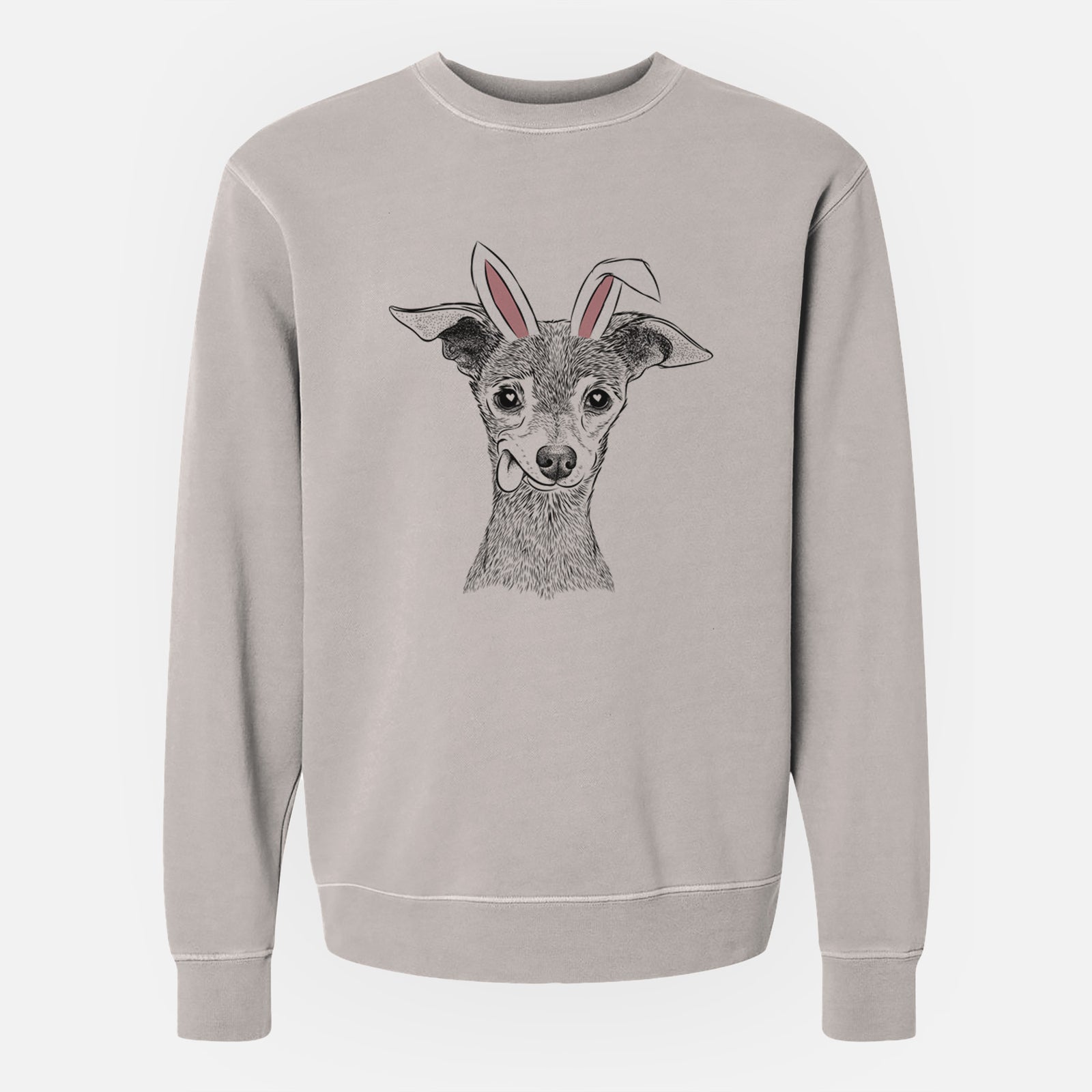 Easter Bebe the Chihuahua - Unisex Pigment Dyed Crew Sweatshirt