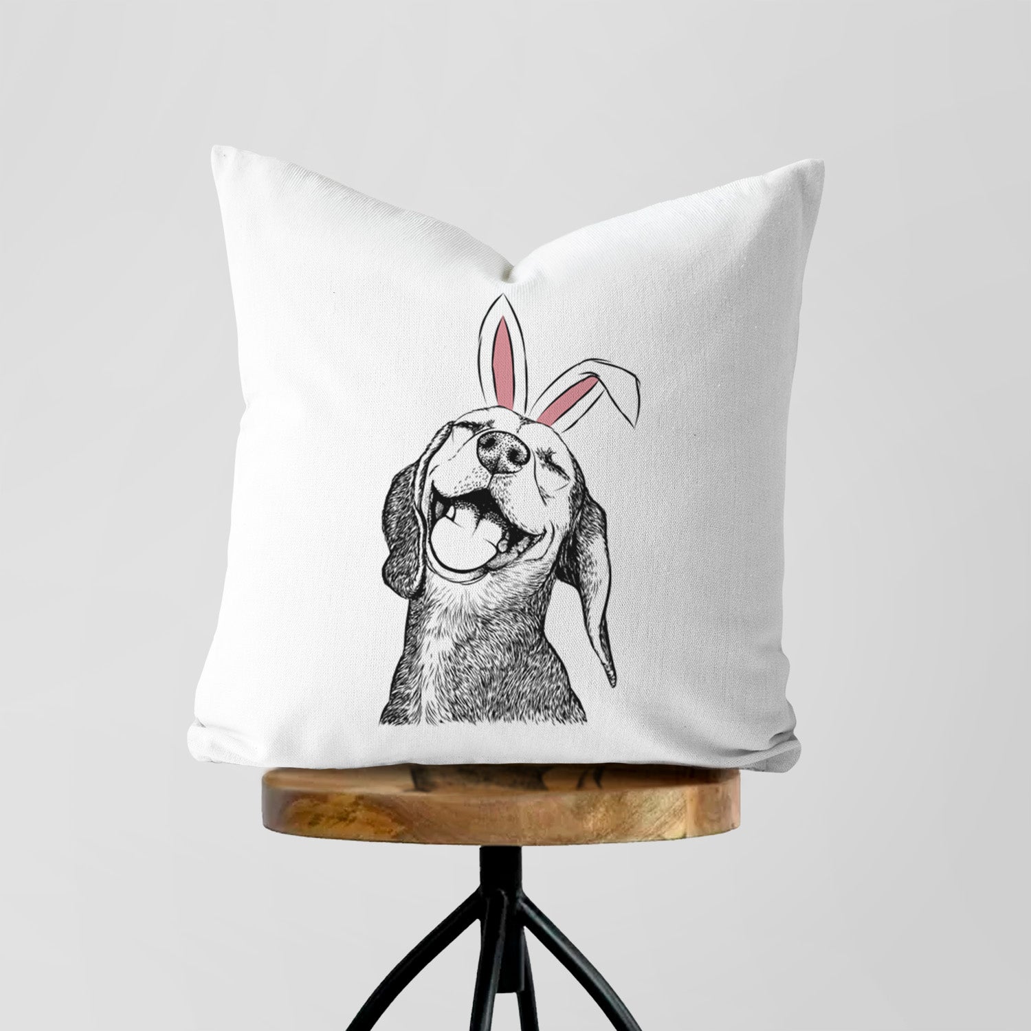 Belle the Hound Mix - Throw Pillow Cover
