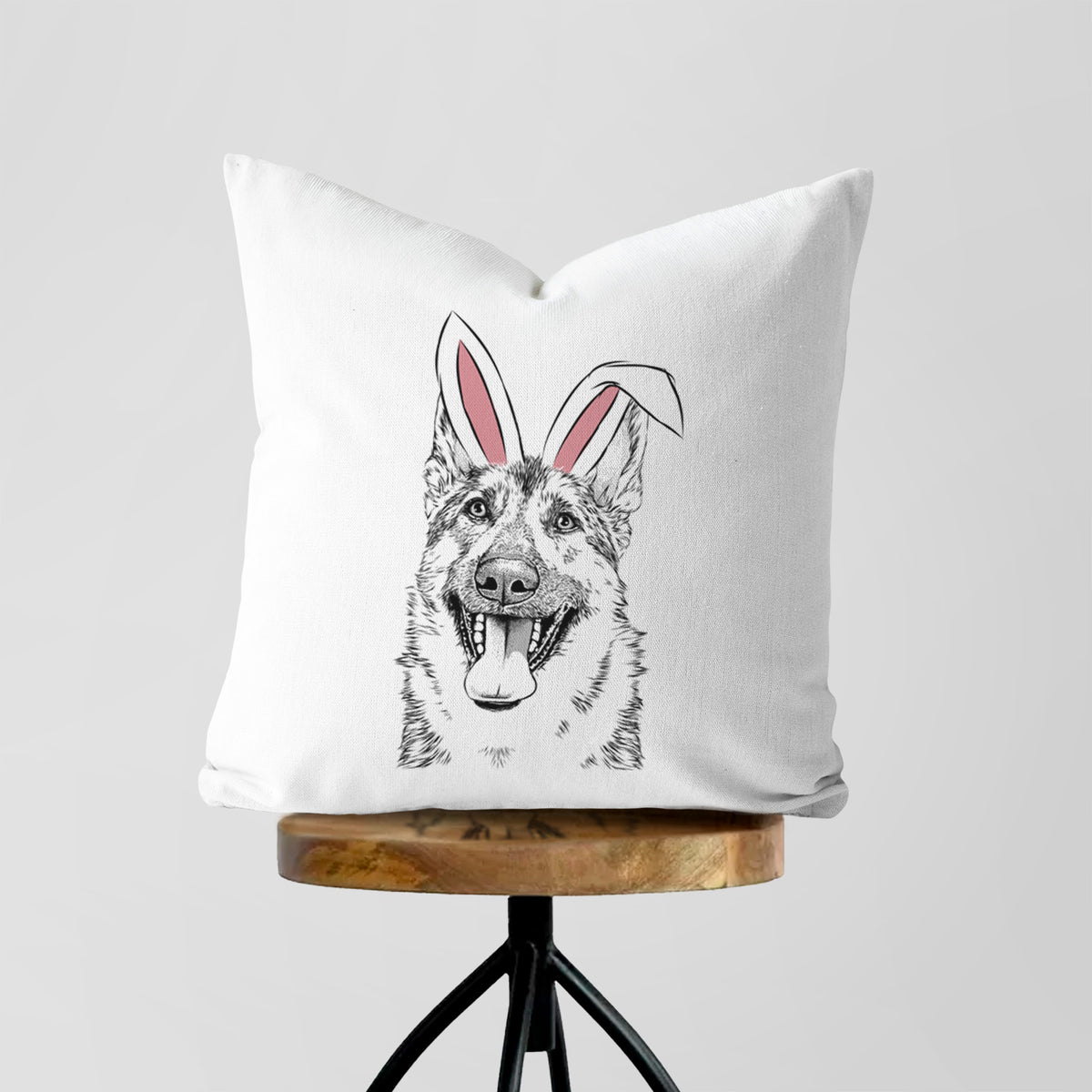Benson the German Shepherd - Throw Pillow Cover