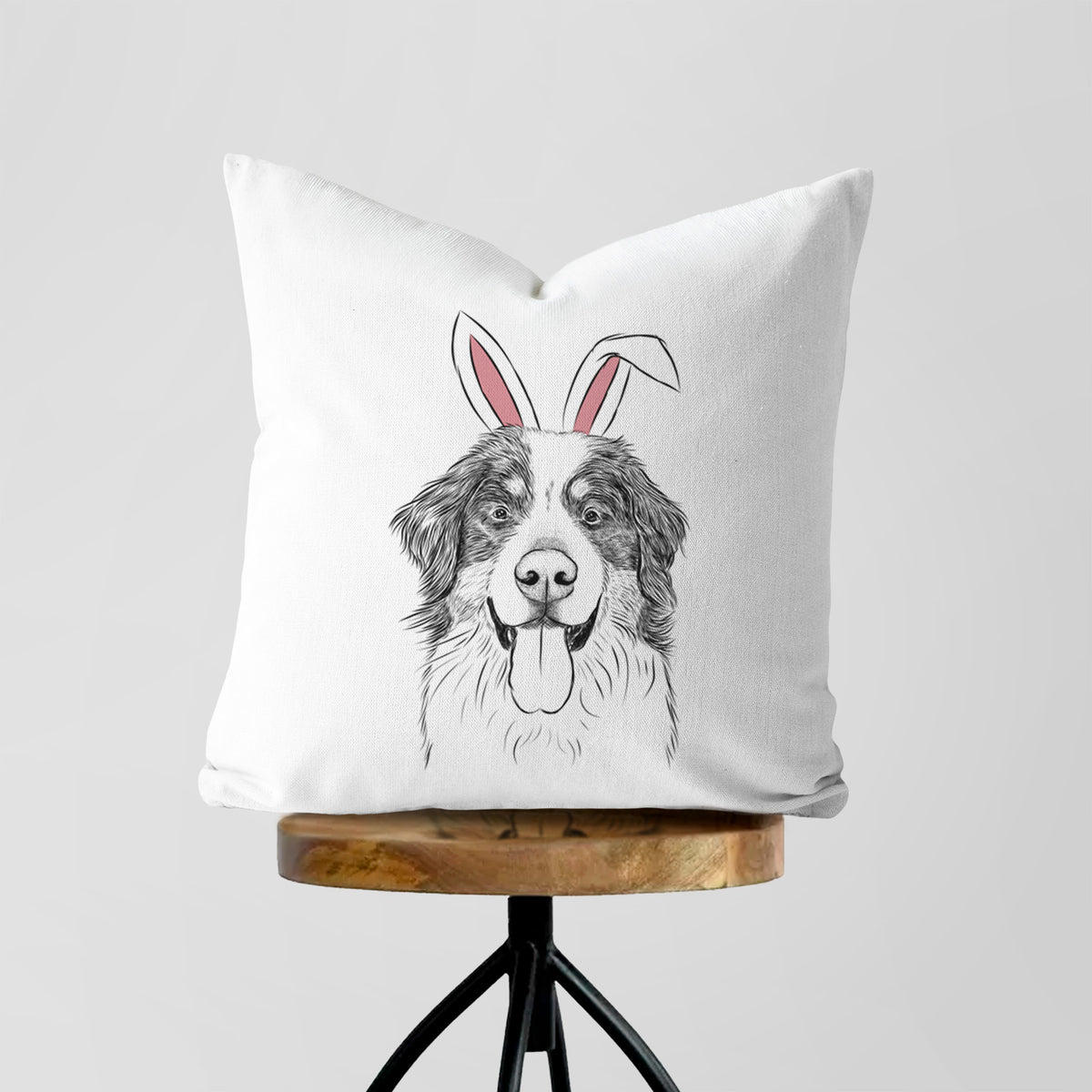 Blaze the Bernese Mountain Dog - Throw Pillow Cover