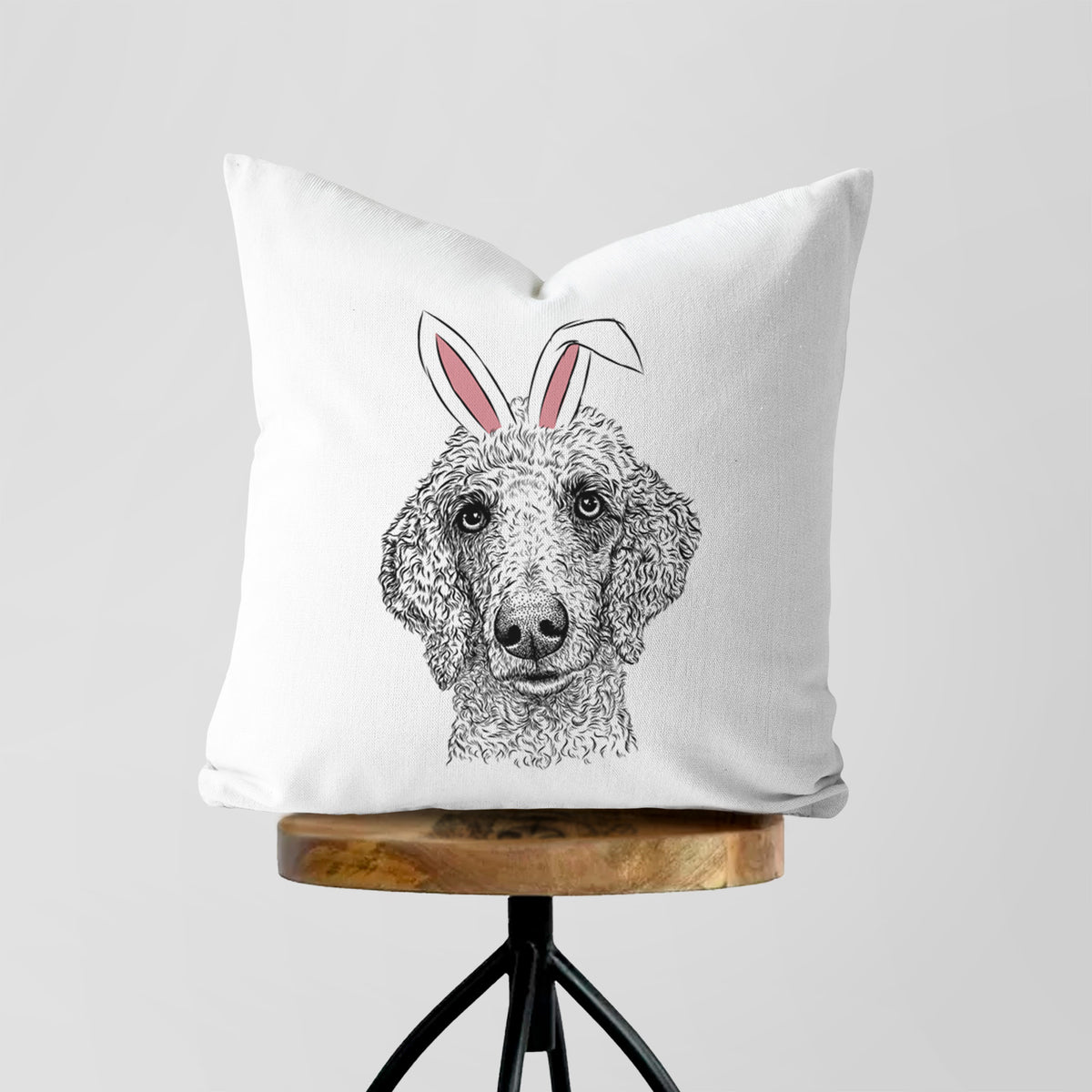 Blossom the Poodle - Throw Pillow Cover