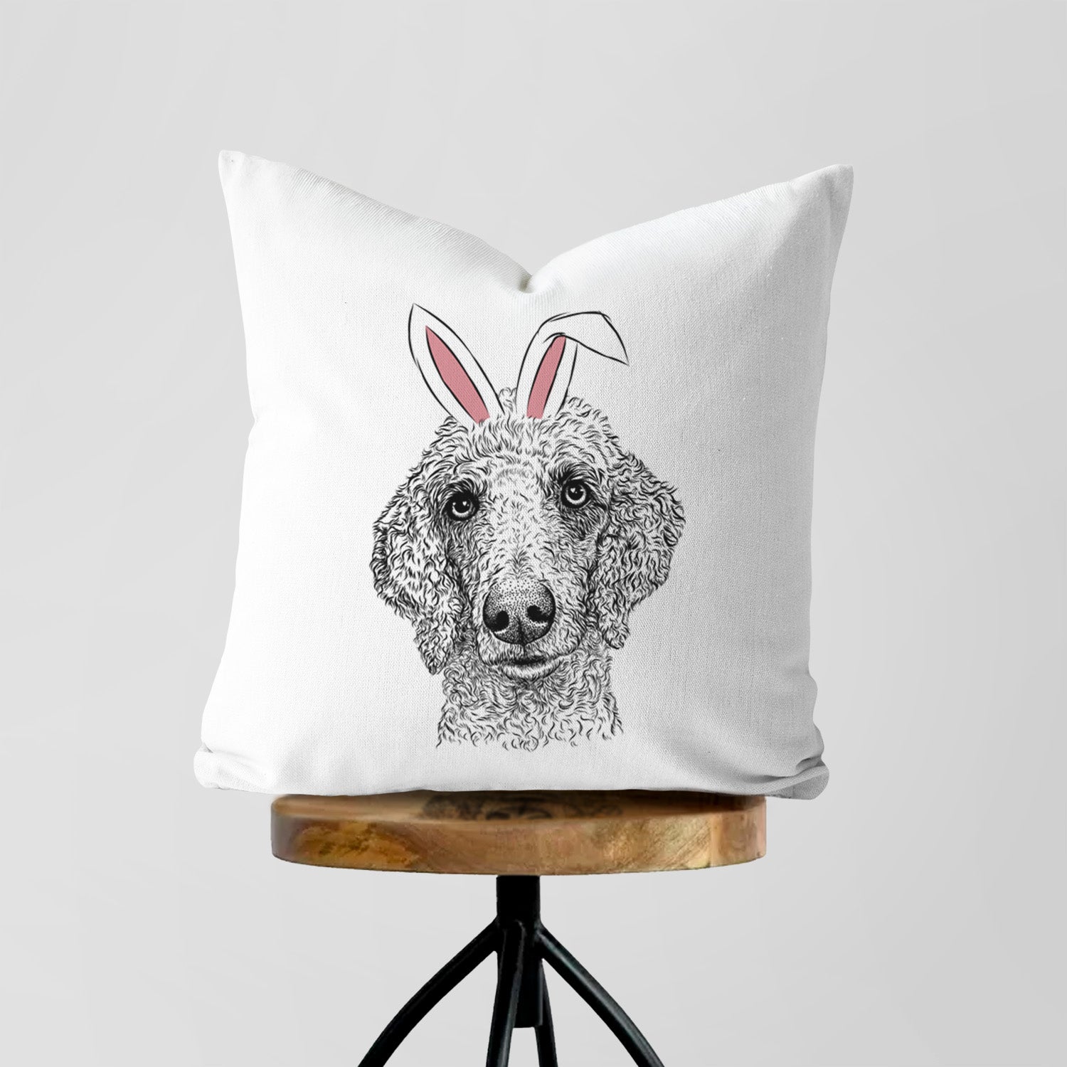 Blossom the Poodle - Throw Pillow Cover