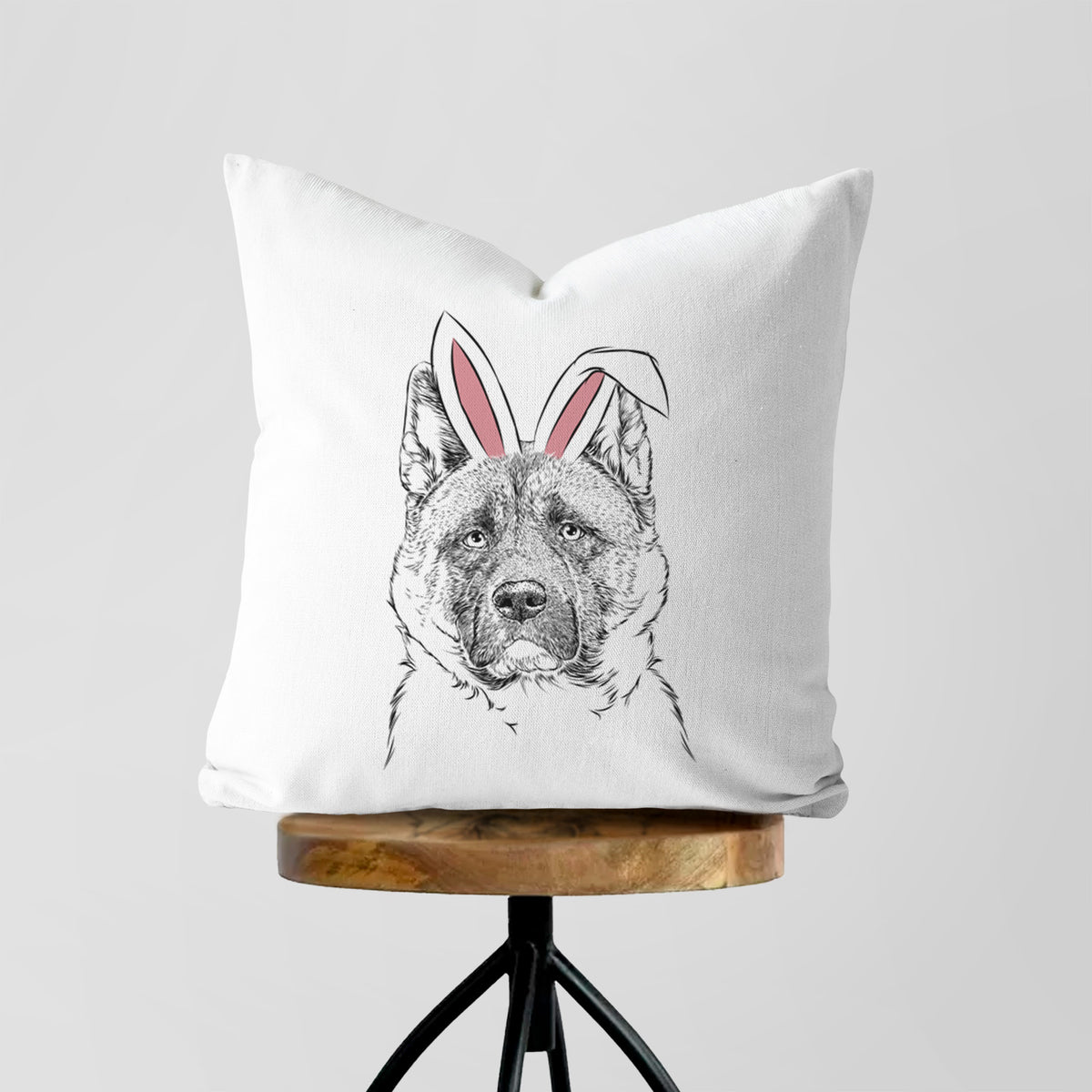 Bo the American Akita - Throw Pillow Cover