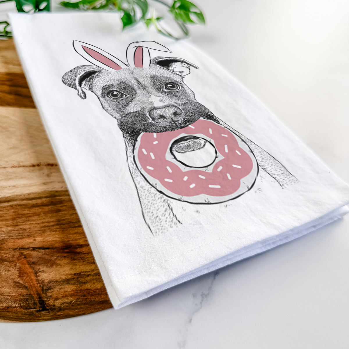 Bo the Boxer Tea Towel