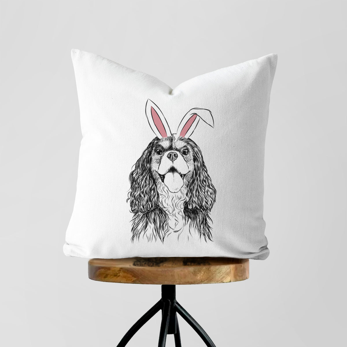 Brandy the Cavalier King Charles Spaniel - Throw Pillow Cover