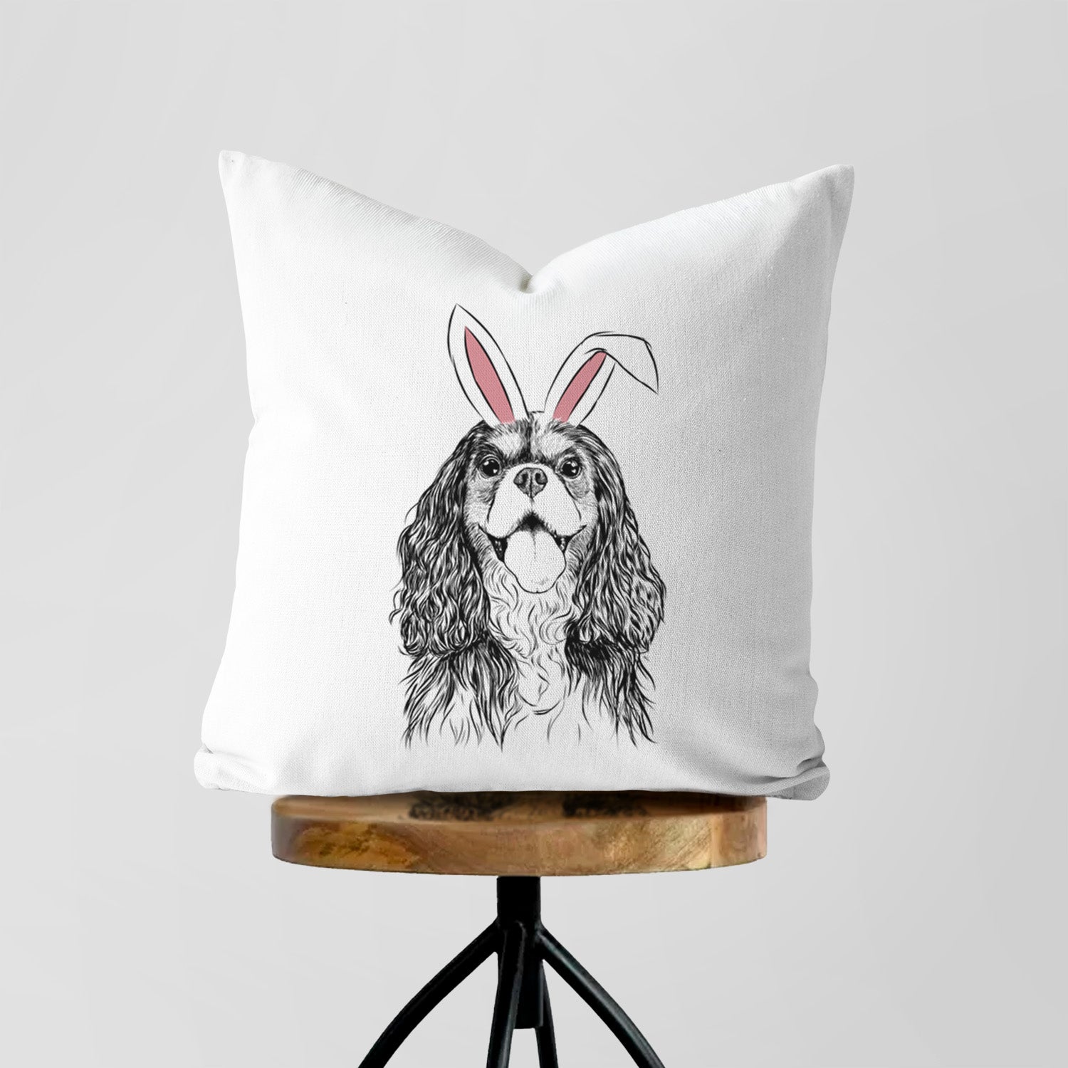 Brandy the Cavalier King Charles Spaniel - Throw Pillow Cover