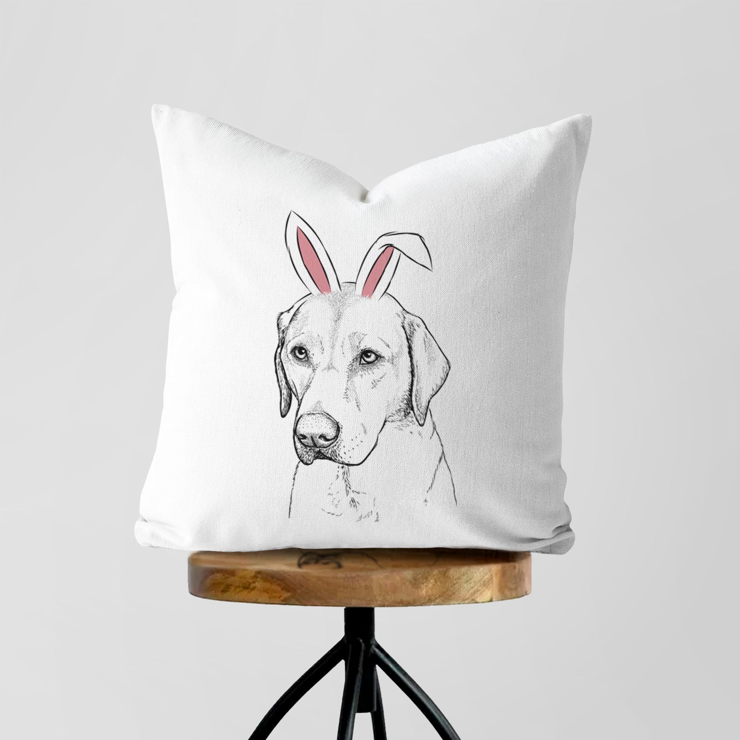 Braxton the Yellow Lab - Throw Pillow Cover