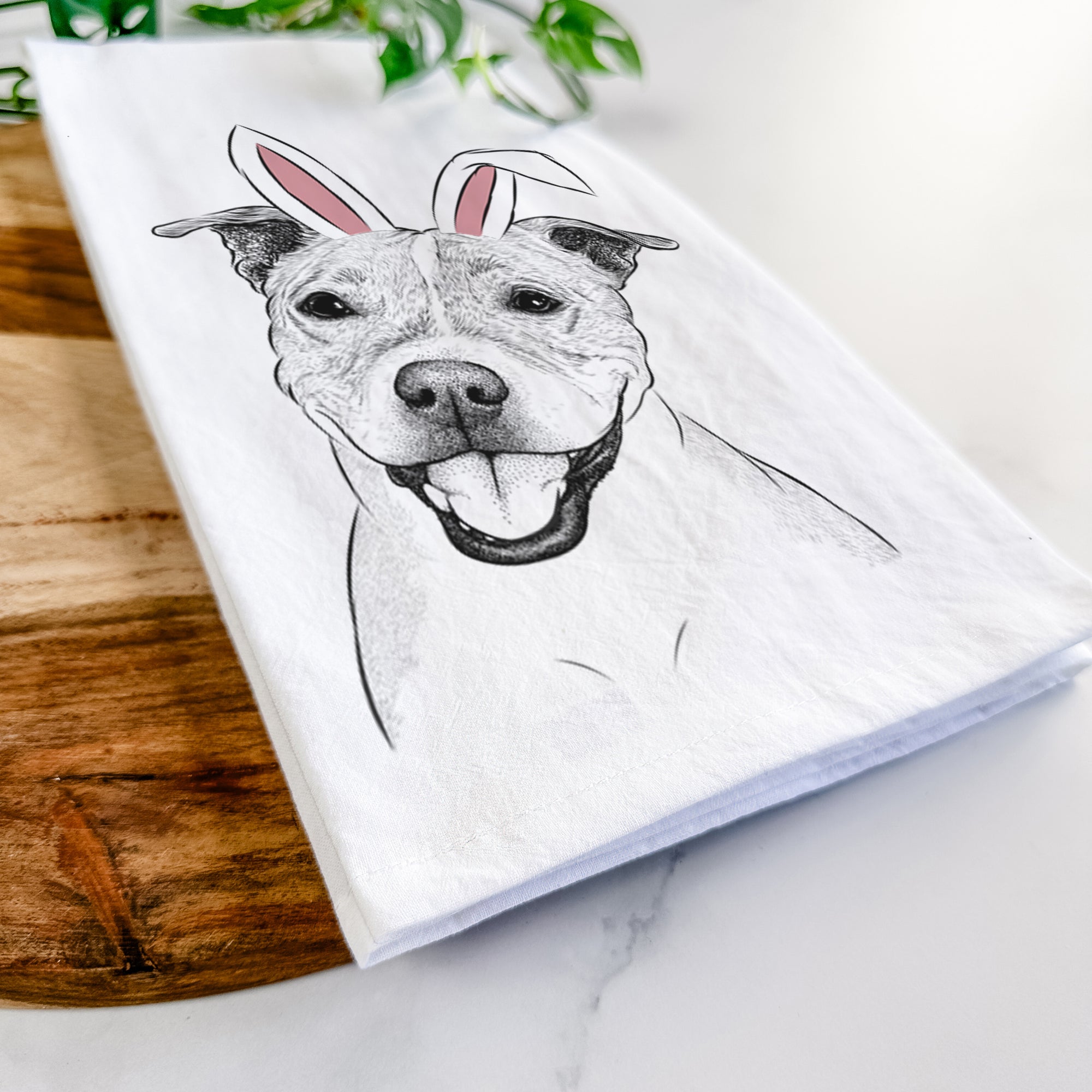 BrookLyn the Staffordshire Bull Terrier Tea Towel