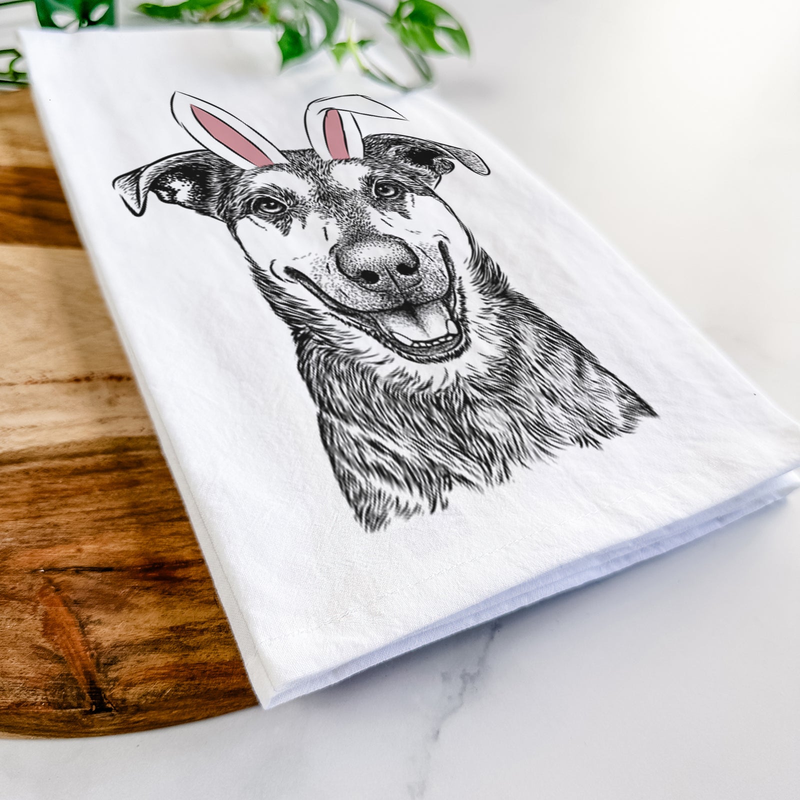 Case the Mixed Breed Tea Towel
