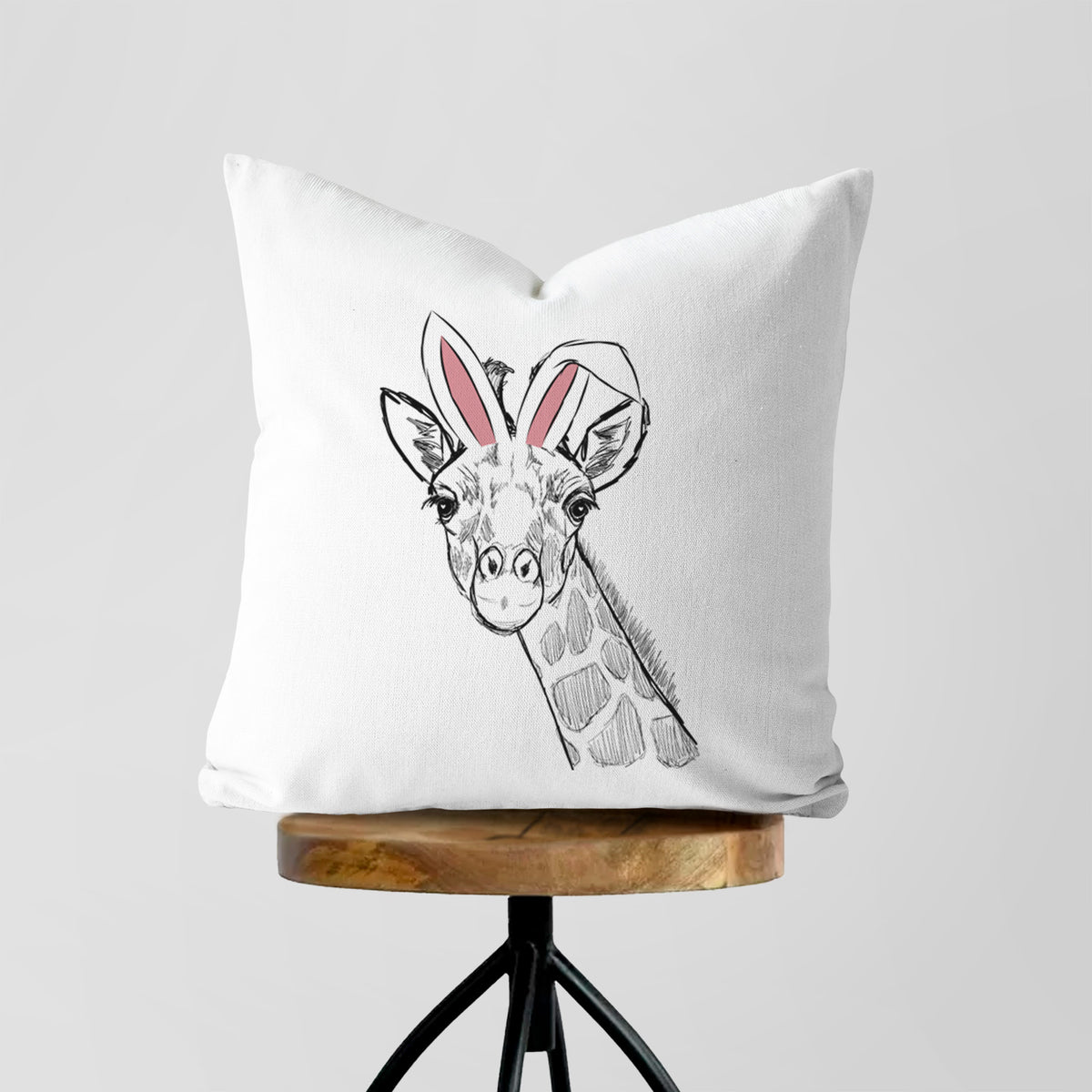 Cedrick the Giraffe - Throw Pillow Cover