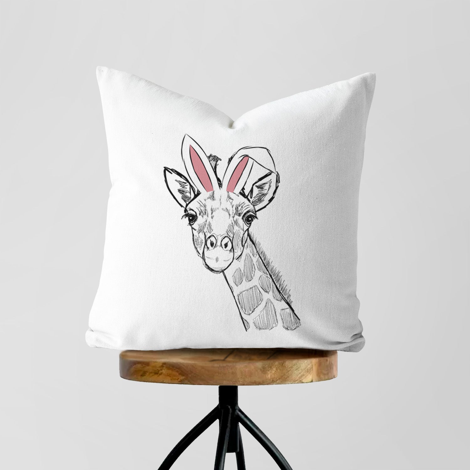Cedrick the Giraffe - Throw Pillow Cover