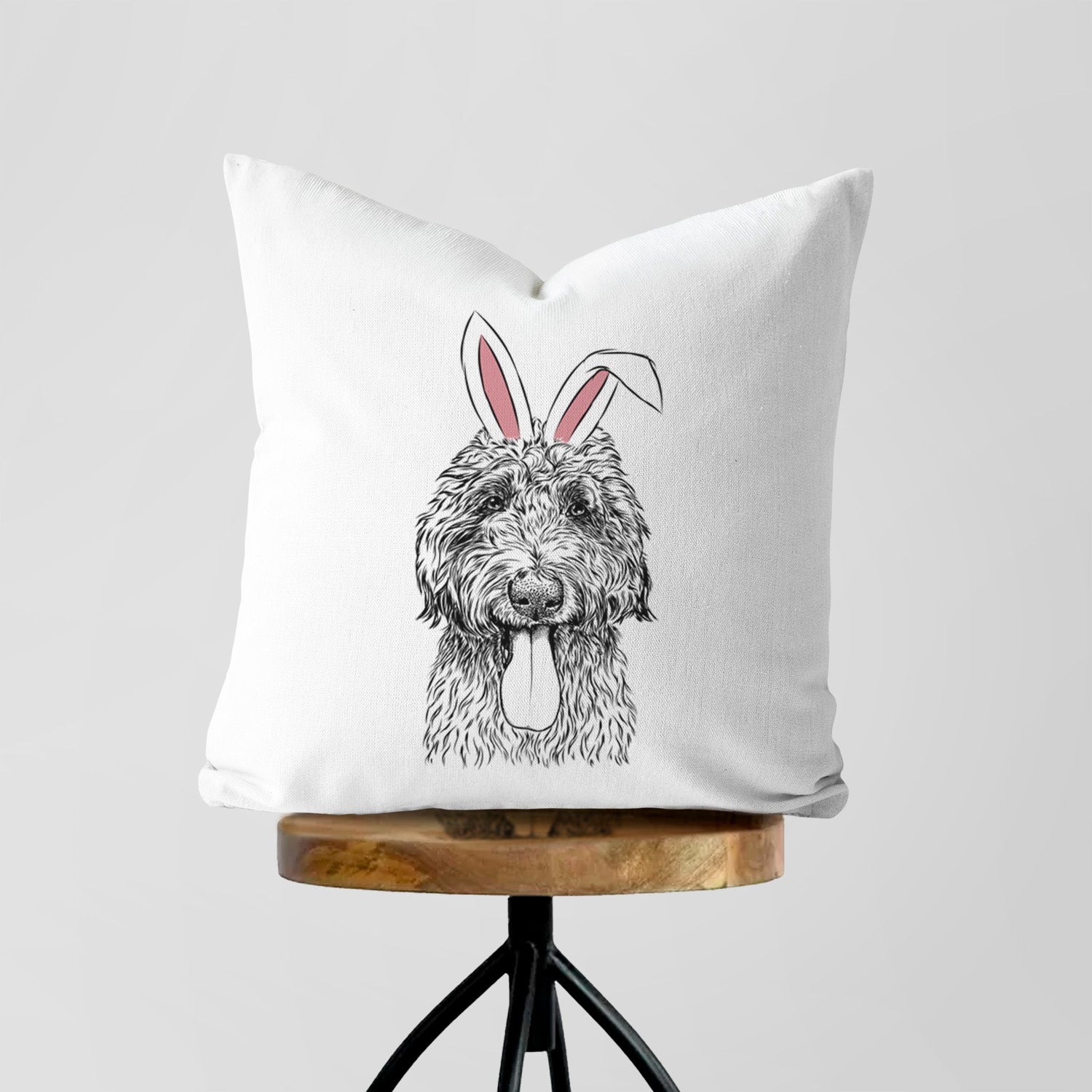 CiCi Paulk the Aussiedoodle - Throw Pillow Cover