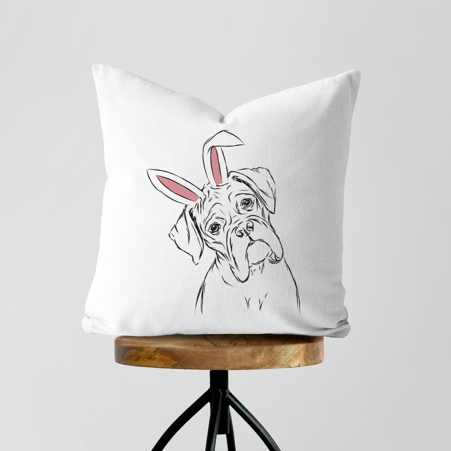 Cooper the Boxer - Throw Pillow Cover