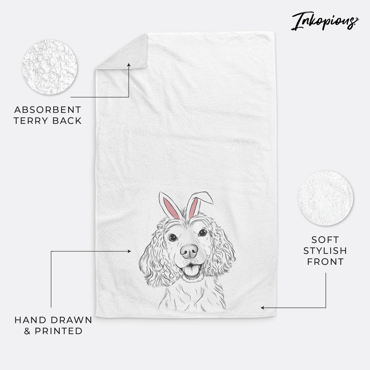 Cricket the American Cocker Spaniel Premium Hand Towel