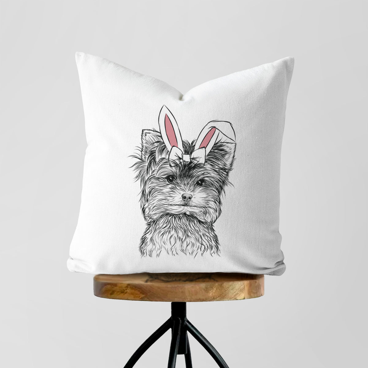 Cricket the Biewer Terrier - Throw Pillow Cover