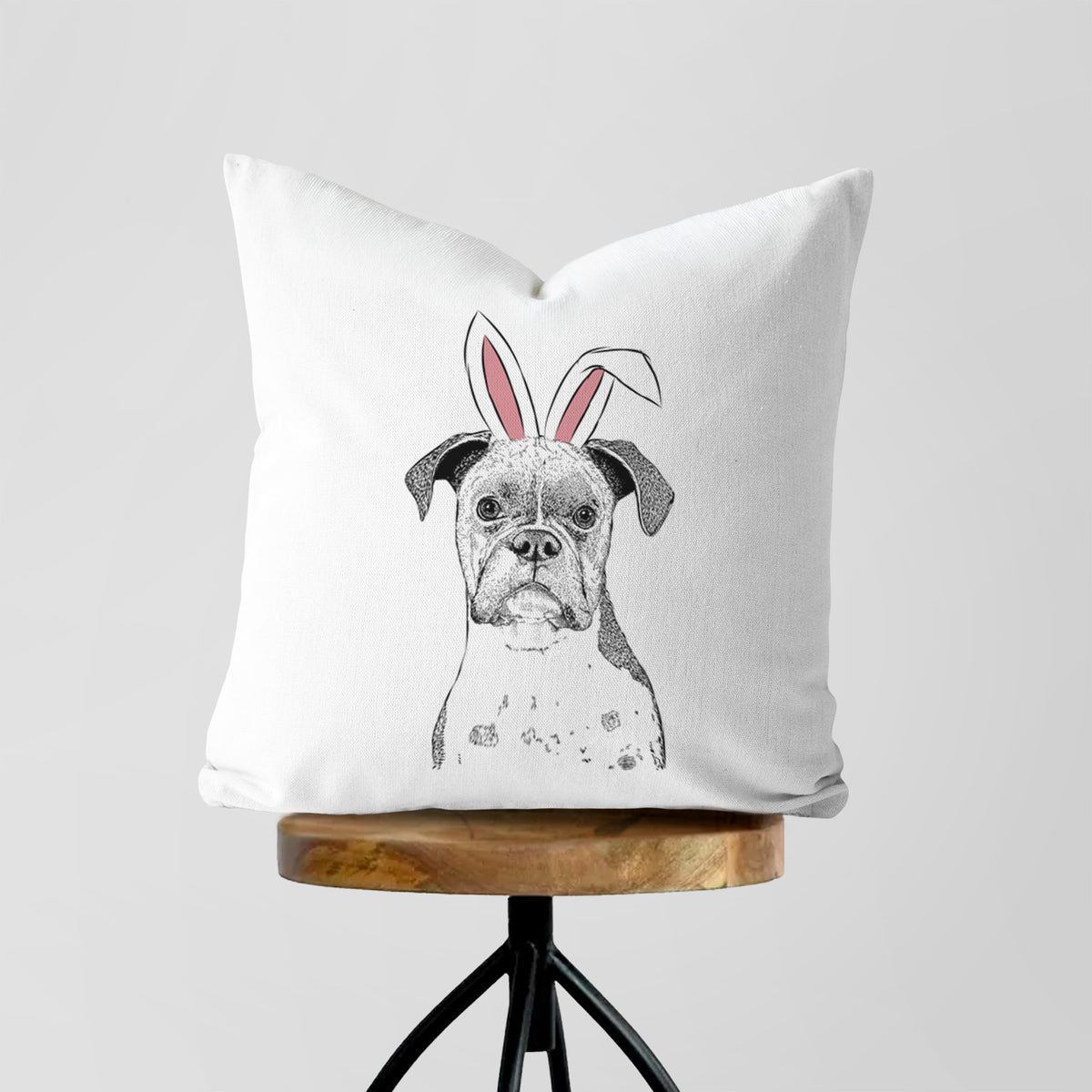 Daisy the Boxer - Throw Pillow Cover