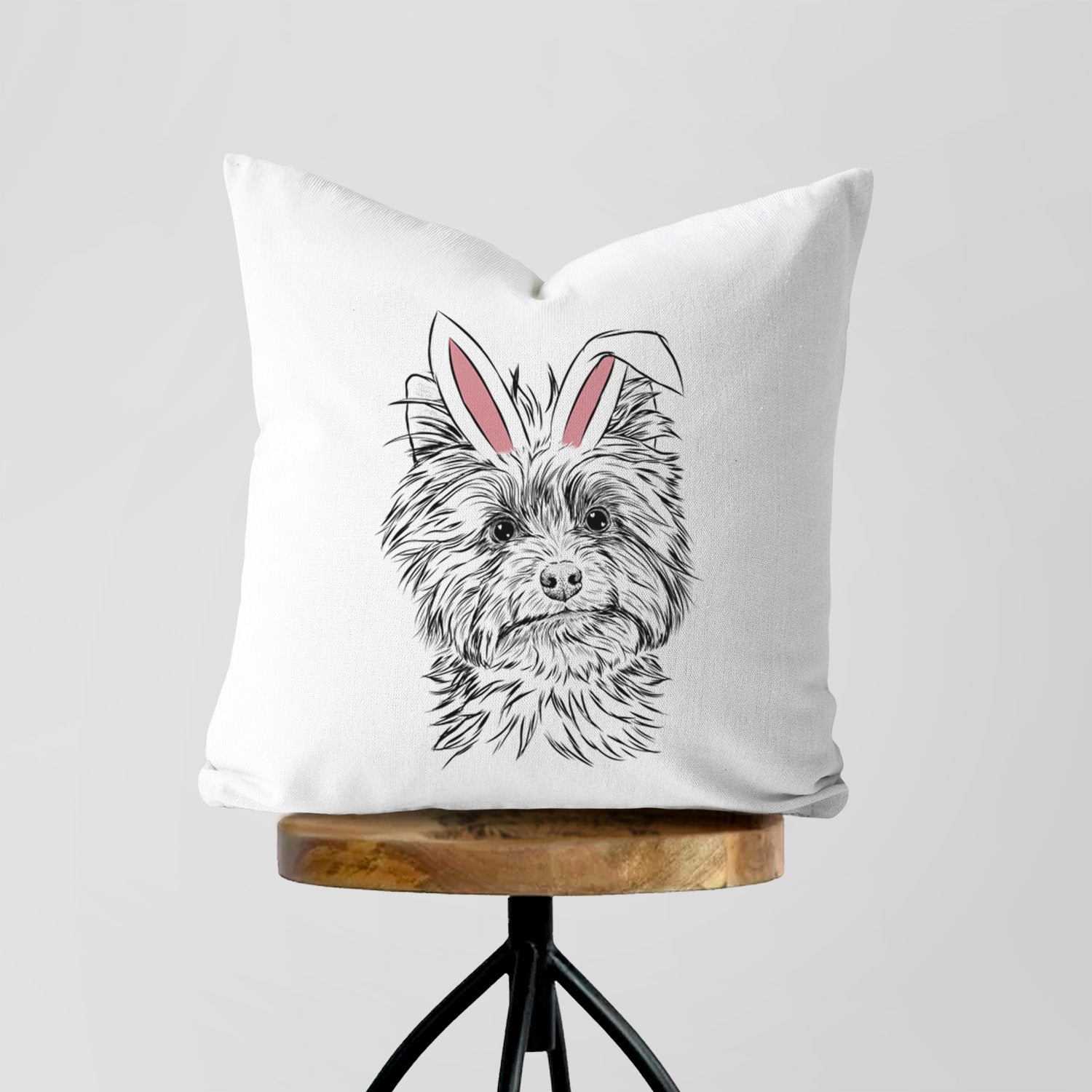 Dakota the Yorkshire Terrier - Throw Pillow Cover