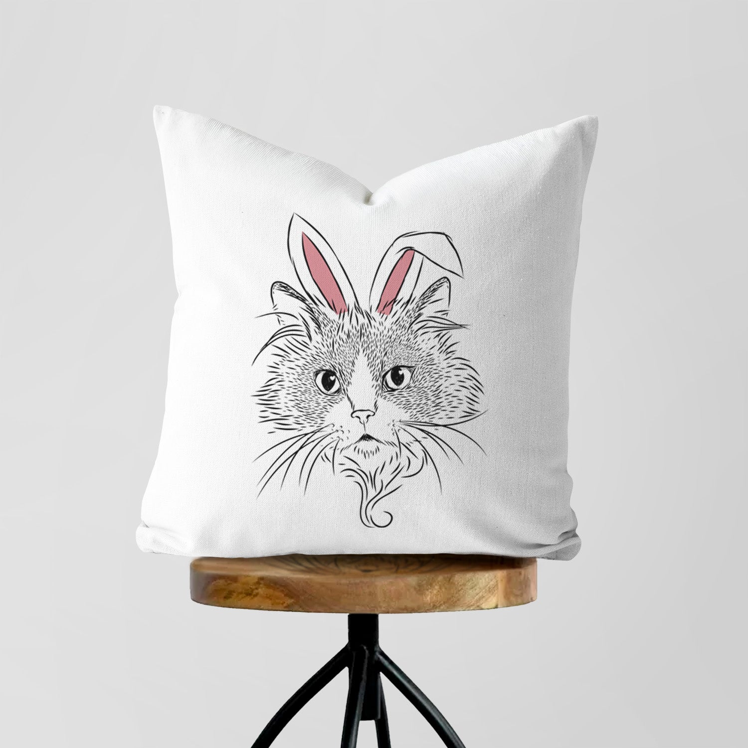 Daniel the Ragdoll Cat - Throw Pillow Cover
