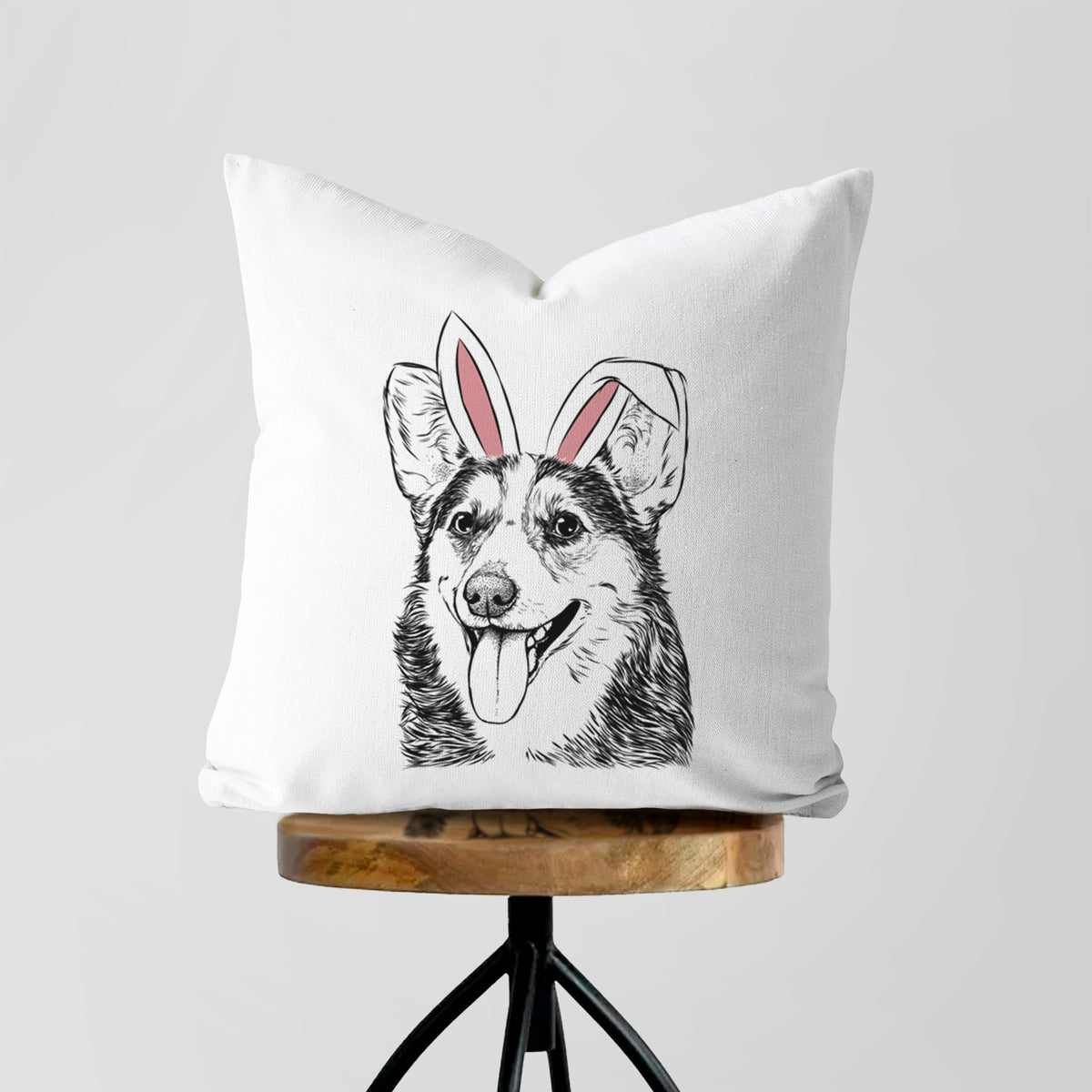 Darma the Corgi - Throw Pillow Cover