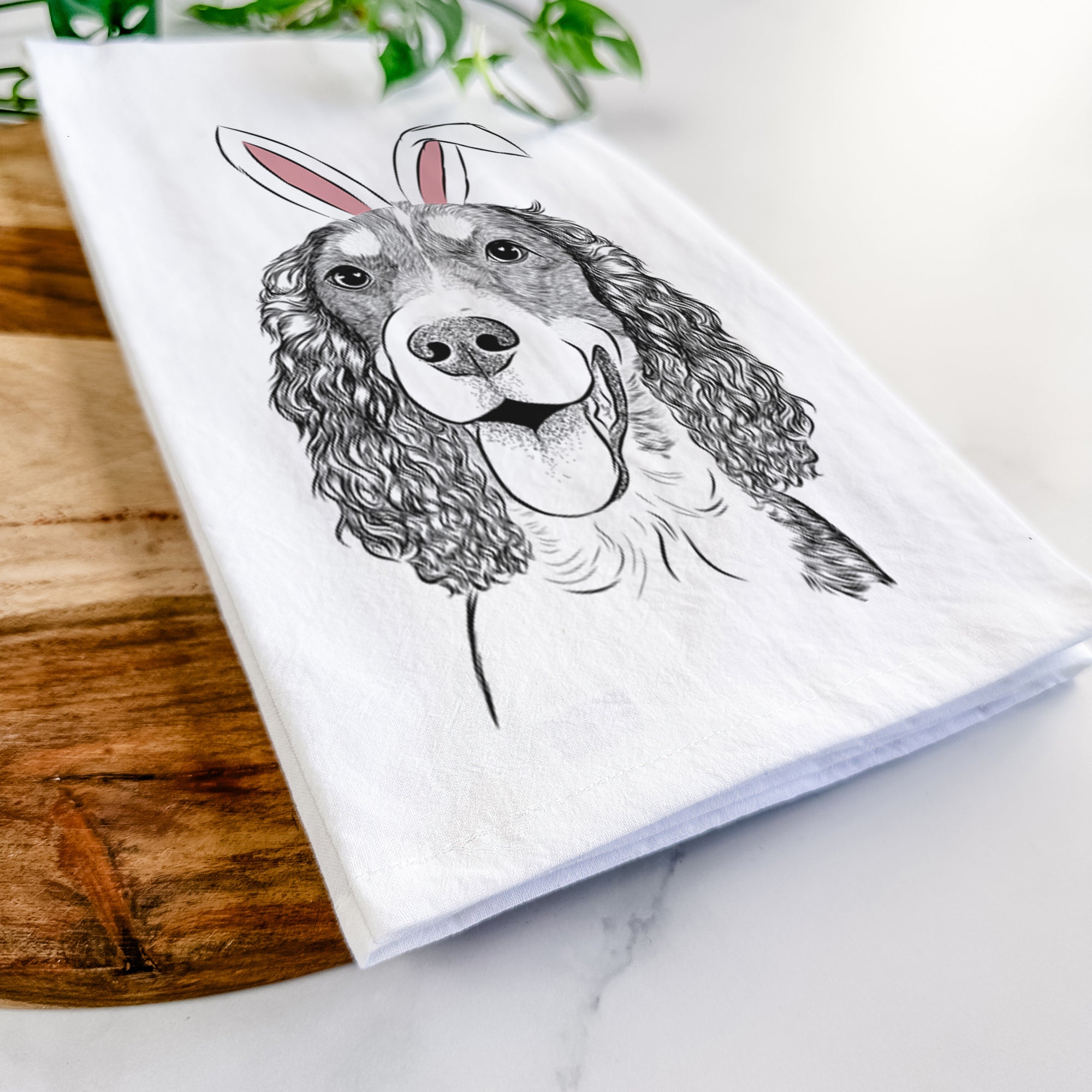 Delilah the English Springer Spaniel Tea Towel