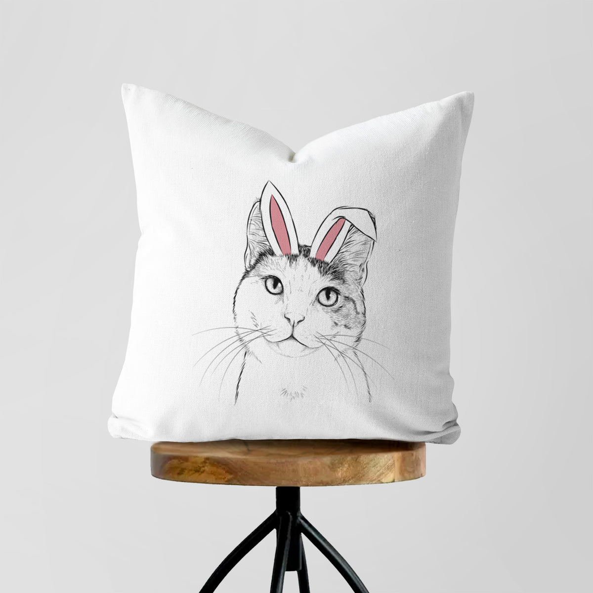 Denver the Calico Cat - Throw Pillow Cover