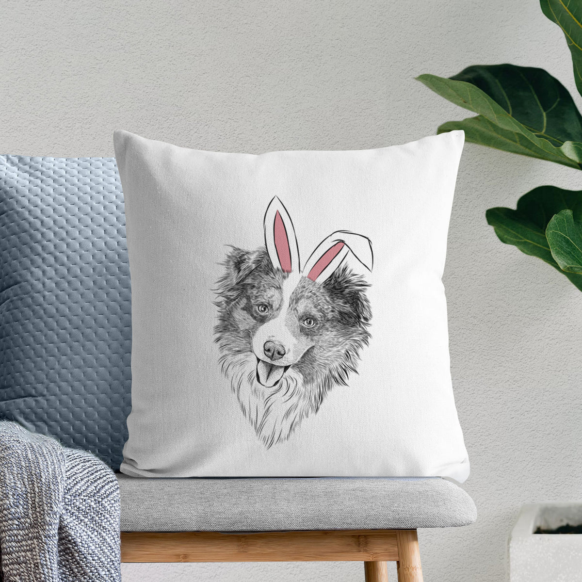 Doc the Mini Aussie - Throw Pillow Cover