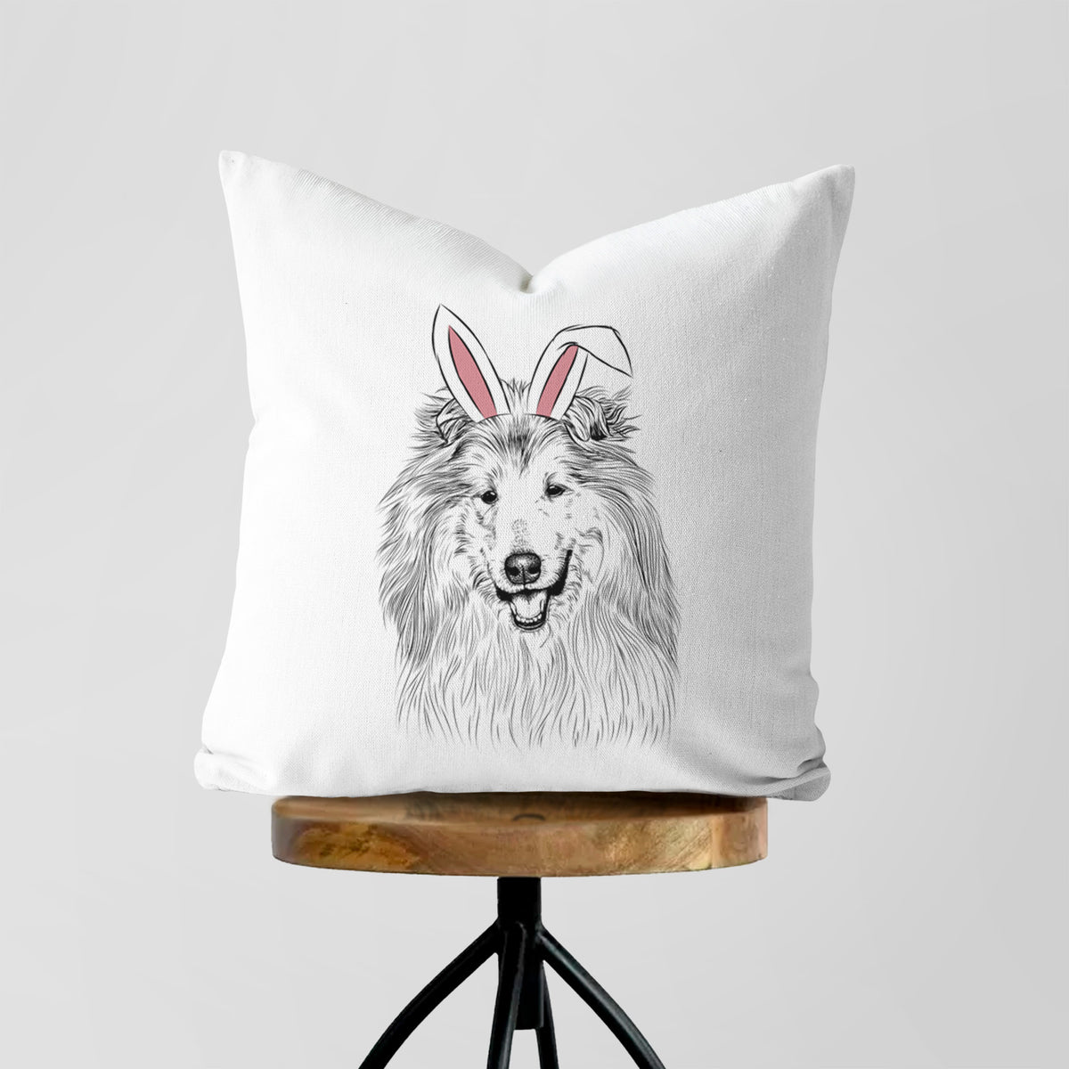 Donnan the Rough Collie - Throw Pillow Cover