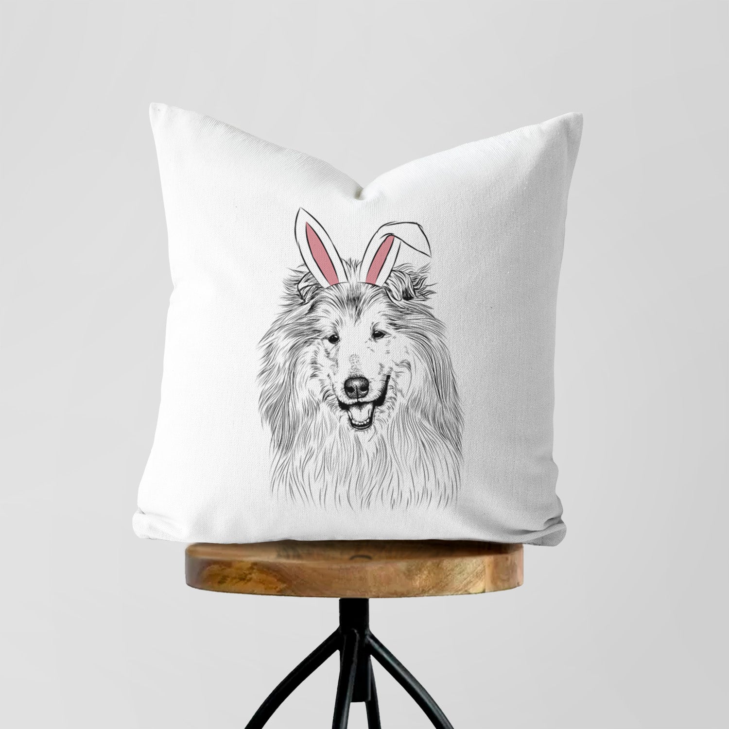 Donnan the Rough Collie - Throw Pillow Cover
