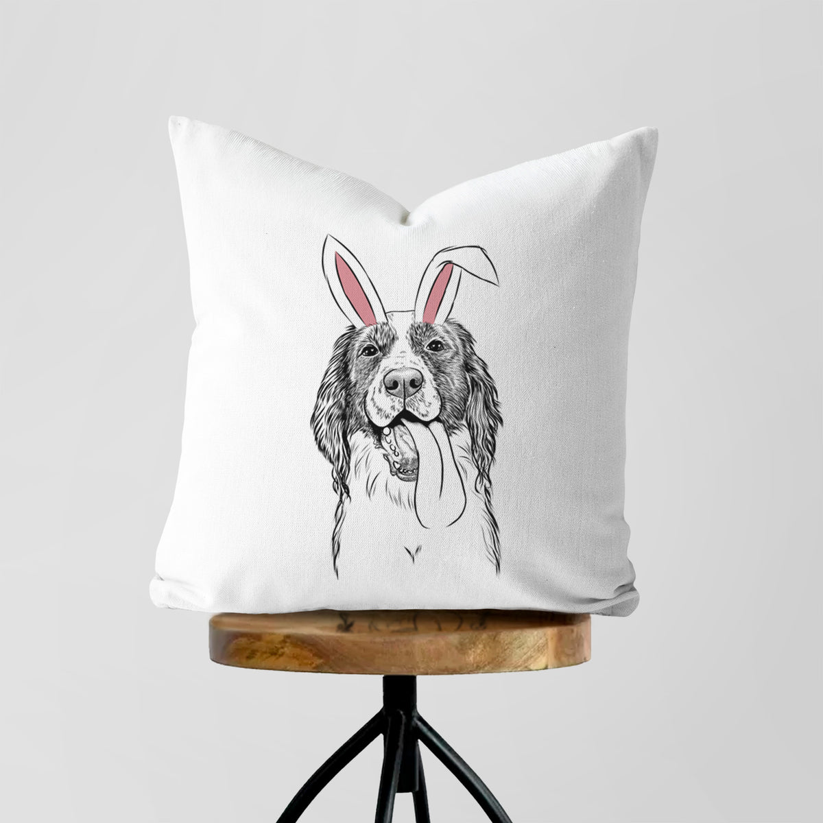 Duke the English Springer Spaniel - Throw Pillow Cover