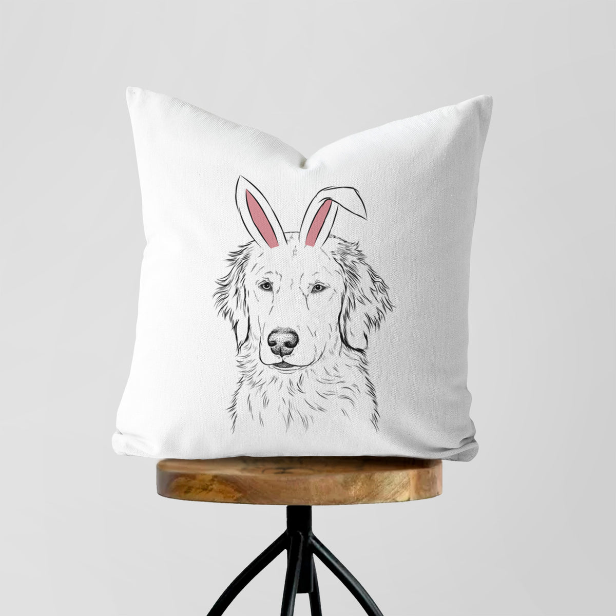 Eli the Golden Retriever - Throw Pillow Cover